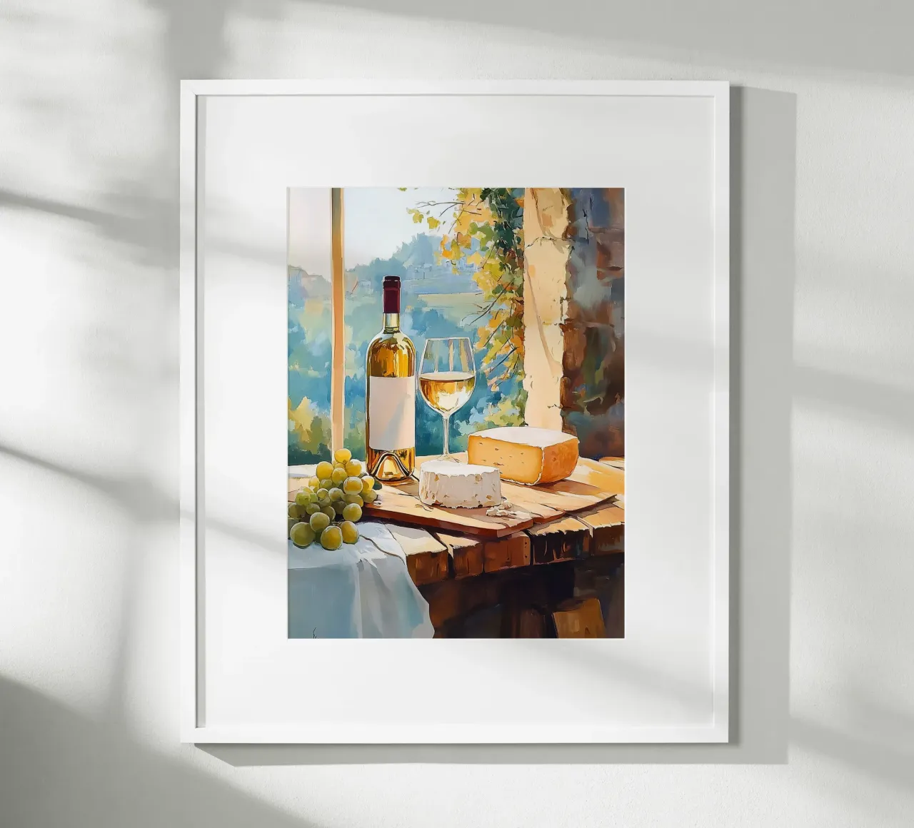 Vino e formaggio poster da Spice & Style