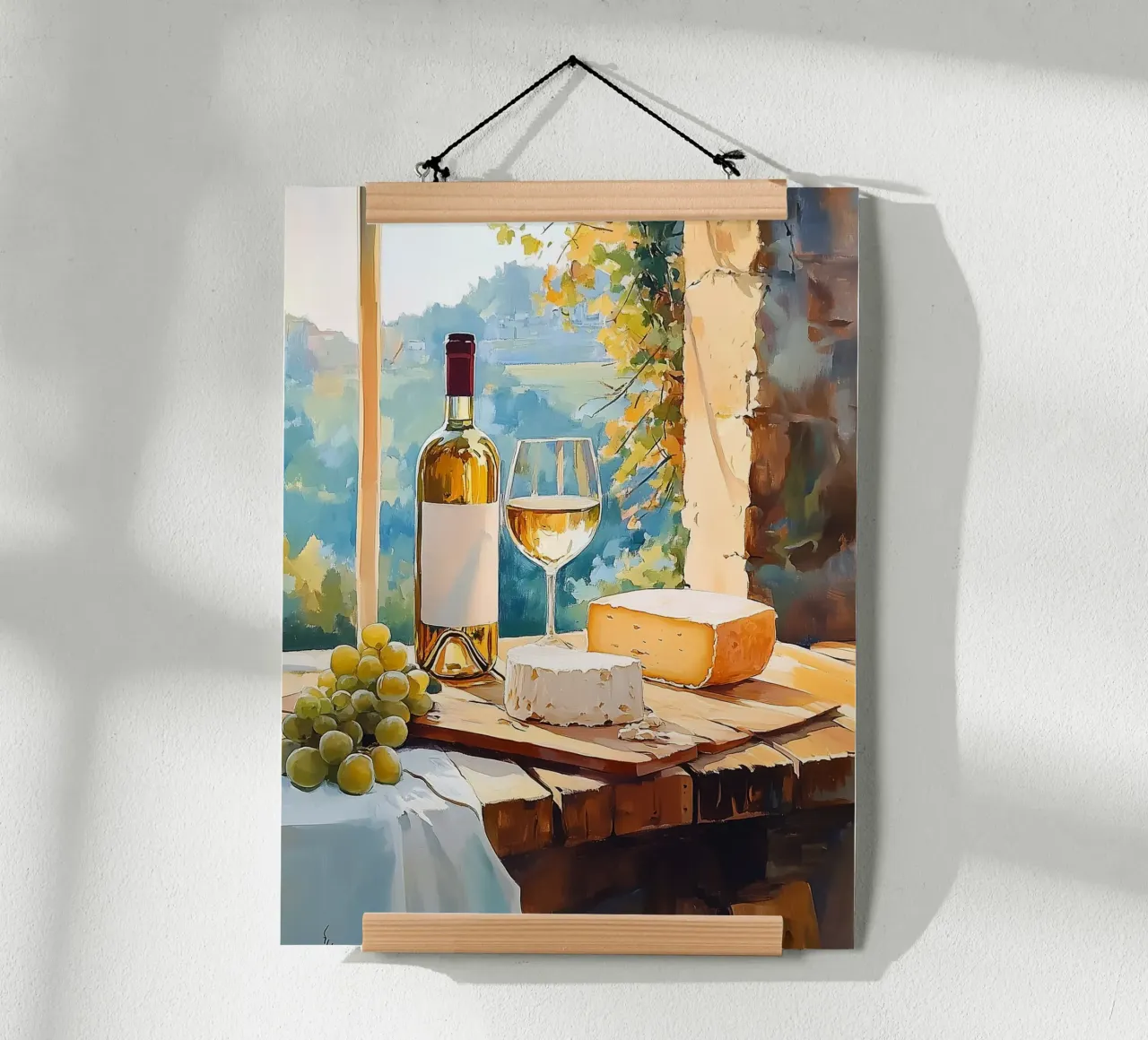 Vino e formaggio poster da Spice & Style