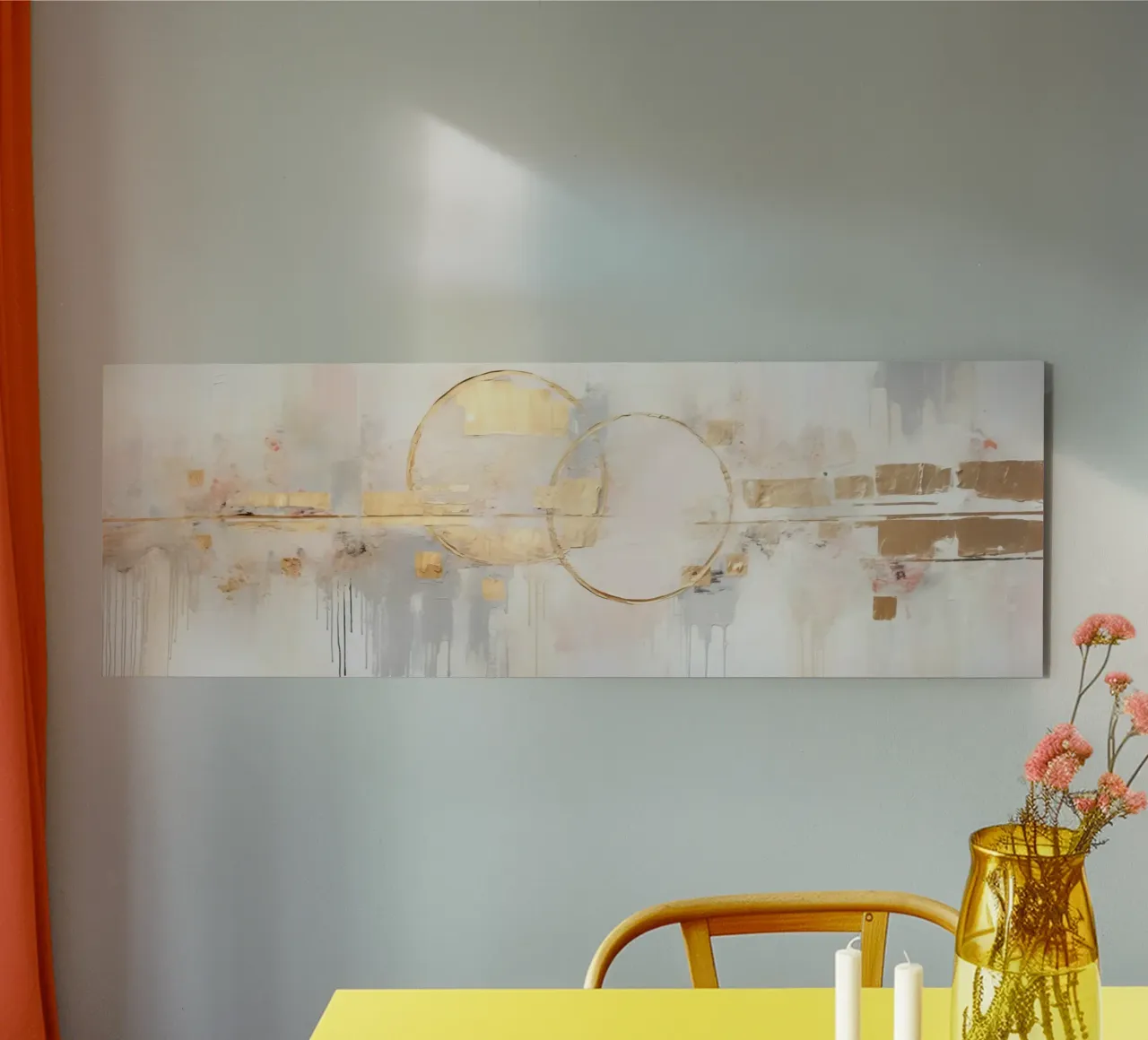 ABSTRACT ART Felici insieme alluminio dibond da Melanie Viola