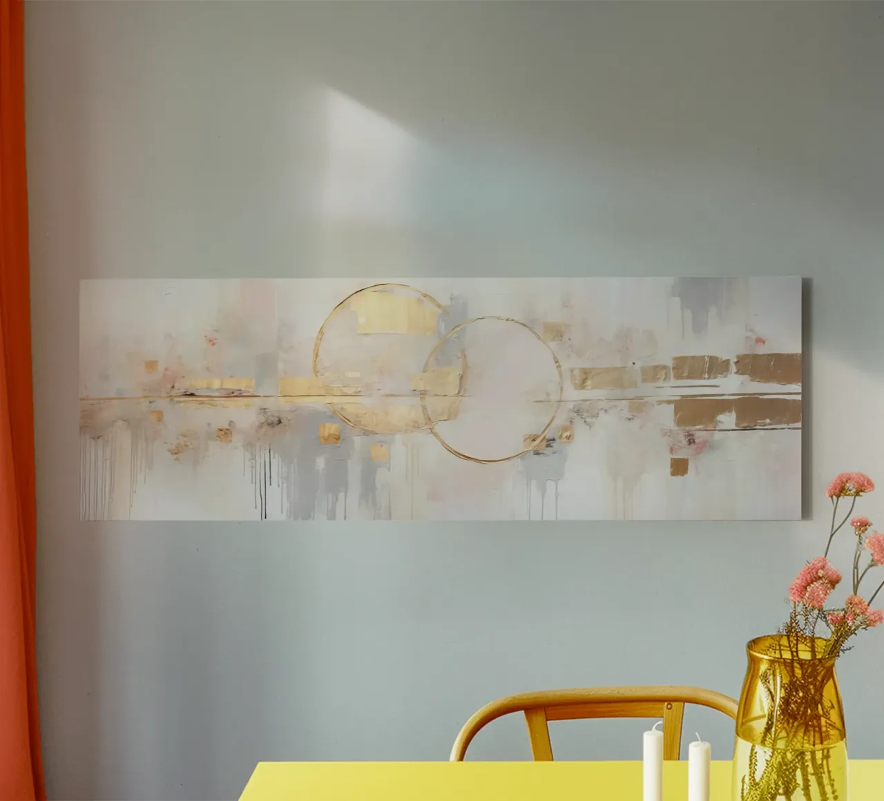 ABSTRACT ART Happy together canvas by Melanie Viola