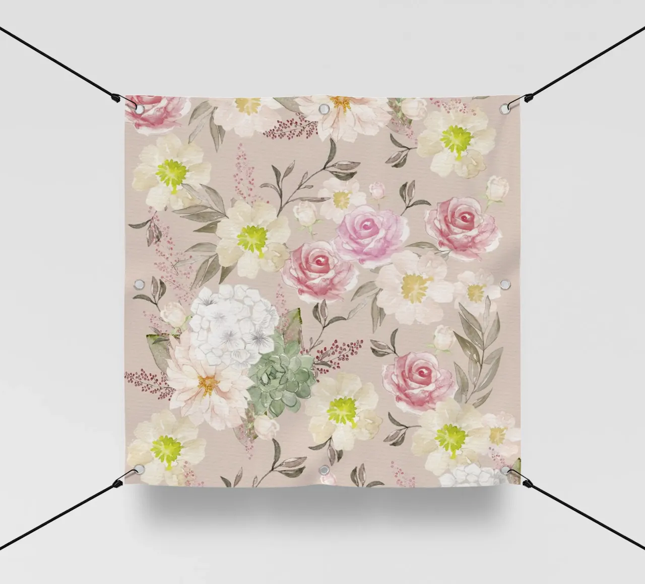 Fiori in uno splendore lussureggiante. Primaverili e fantasticamente belli. telo in pvc da CalliLetters