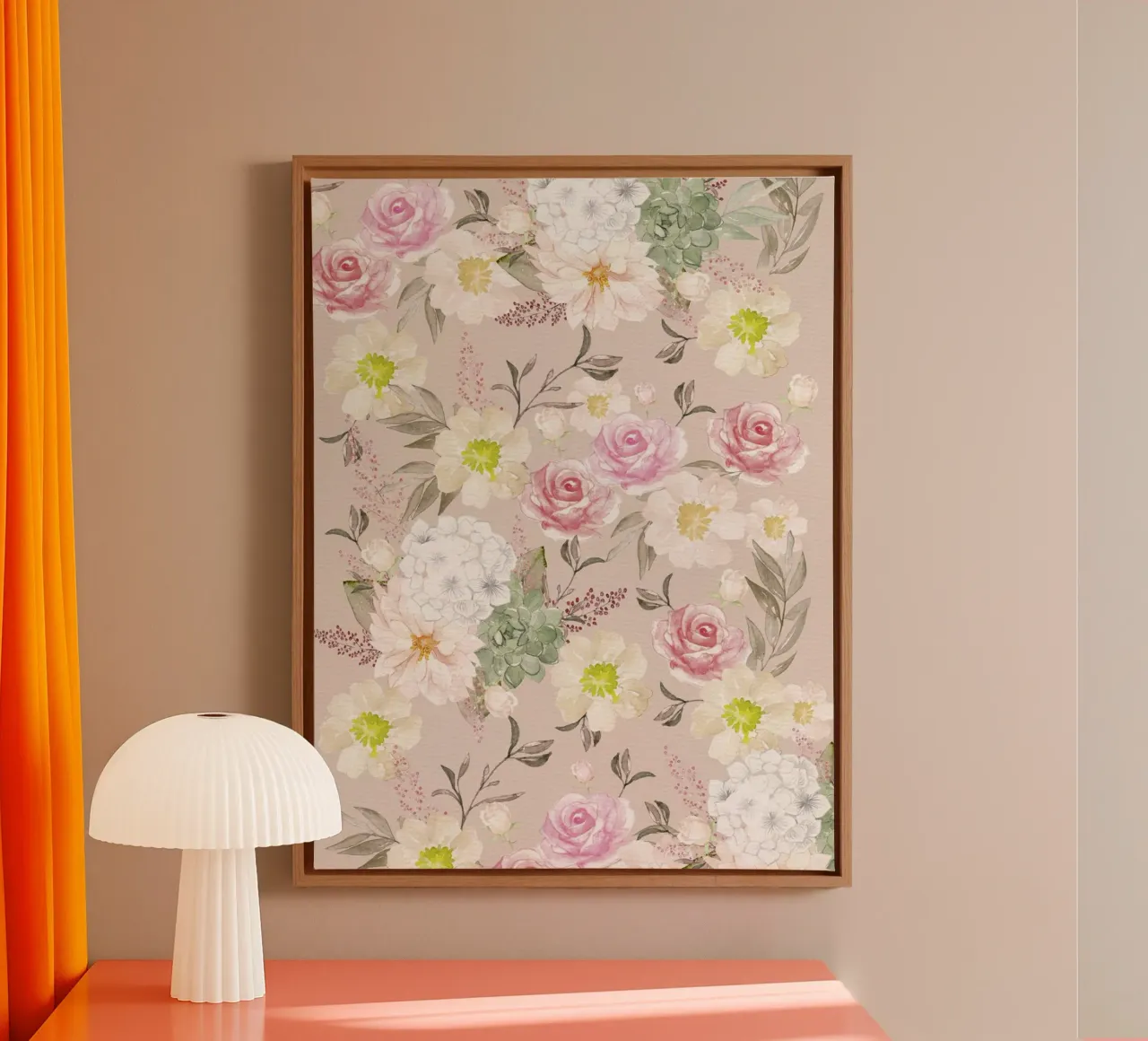 Fiori in uno splendore lussureggiante. Primaverili e fantasticamente belli. tela con Cornice a cassetta da CalliLetters