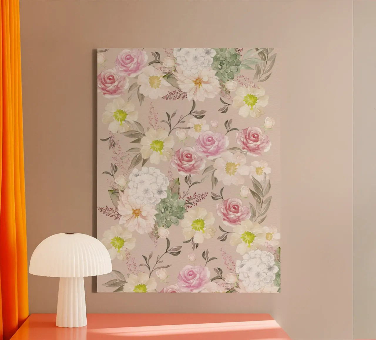 Fiori in uno splendore lussureggiante. Primaverili e fantasticamente belli. tela con Cornice a cassetta da CalliLetters
