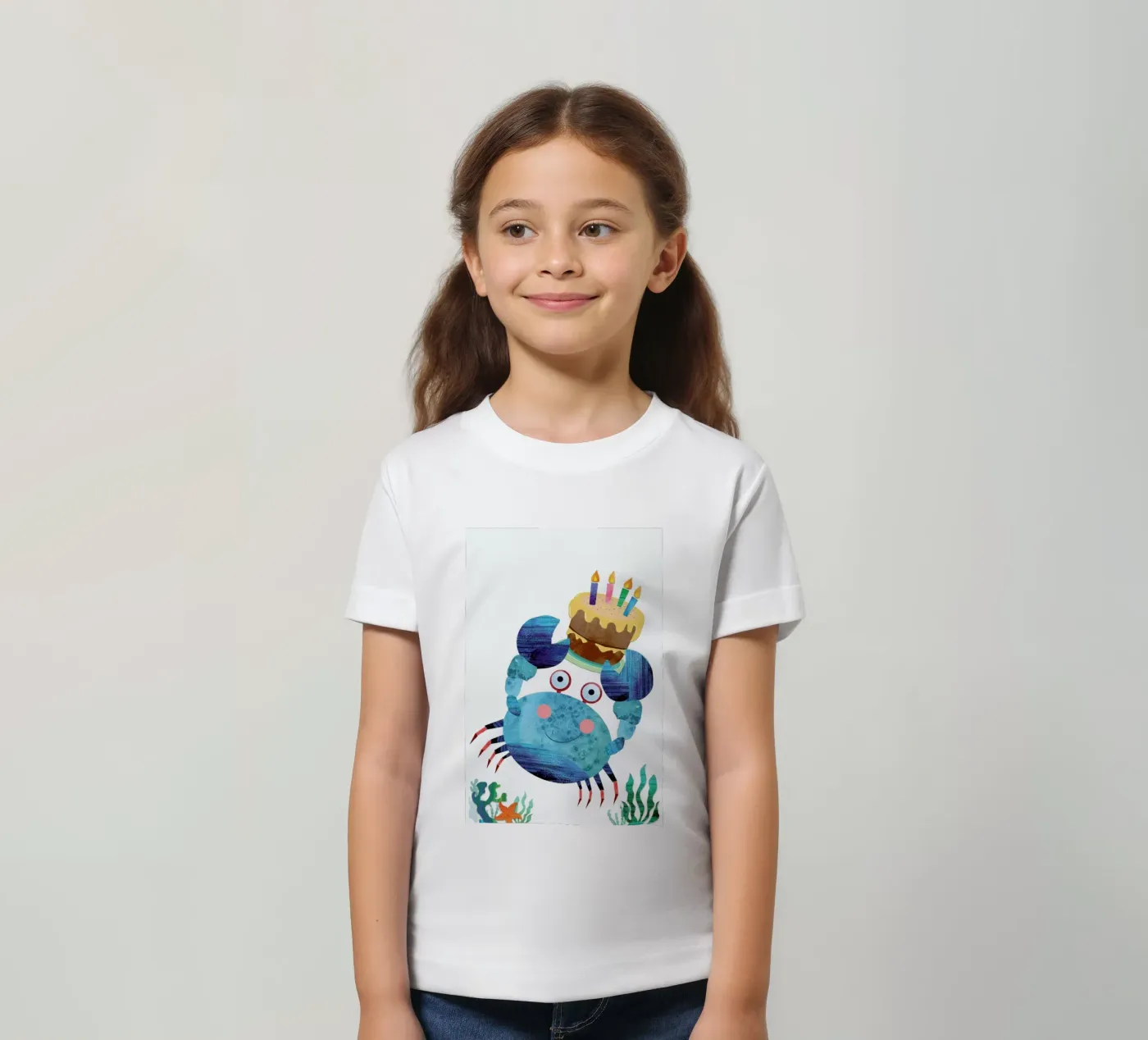 Crab t-shirt bambini da Rocket68