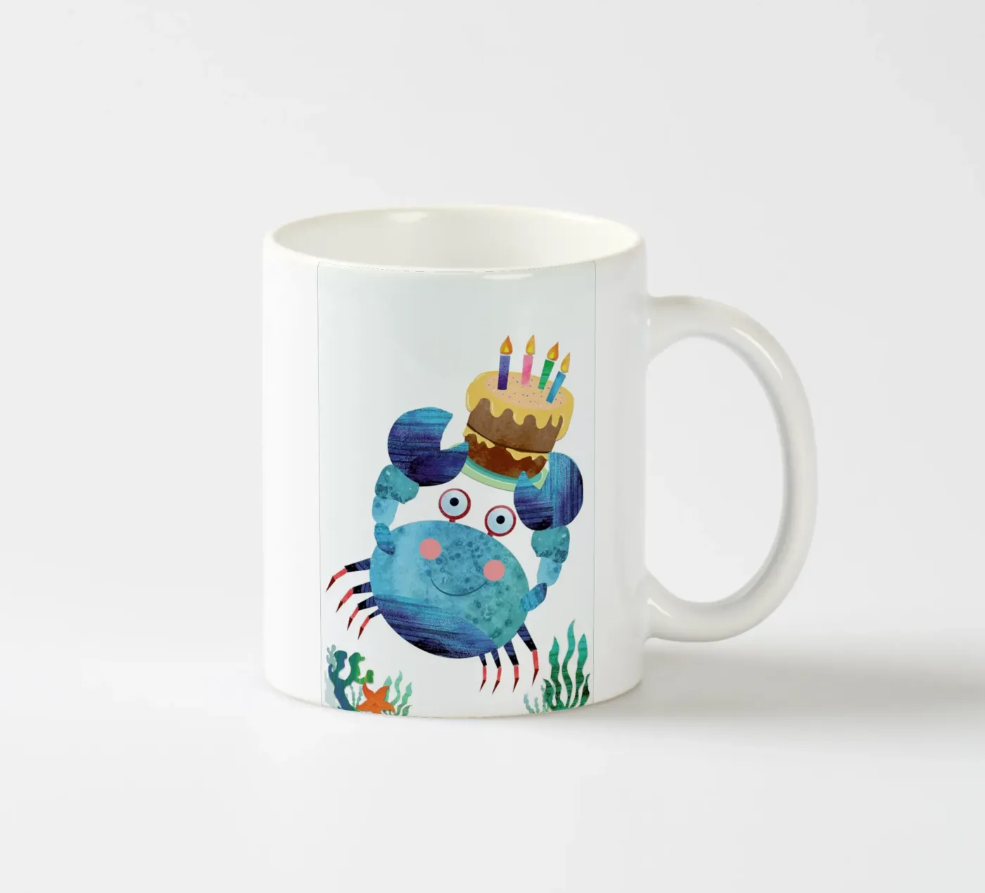Crab ceramic mug by Rocket68
