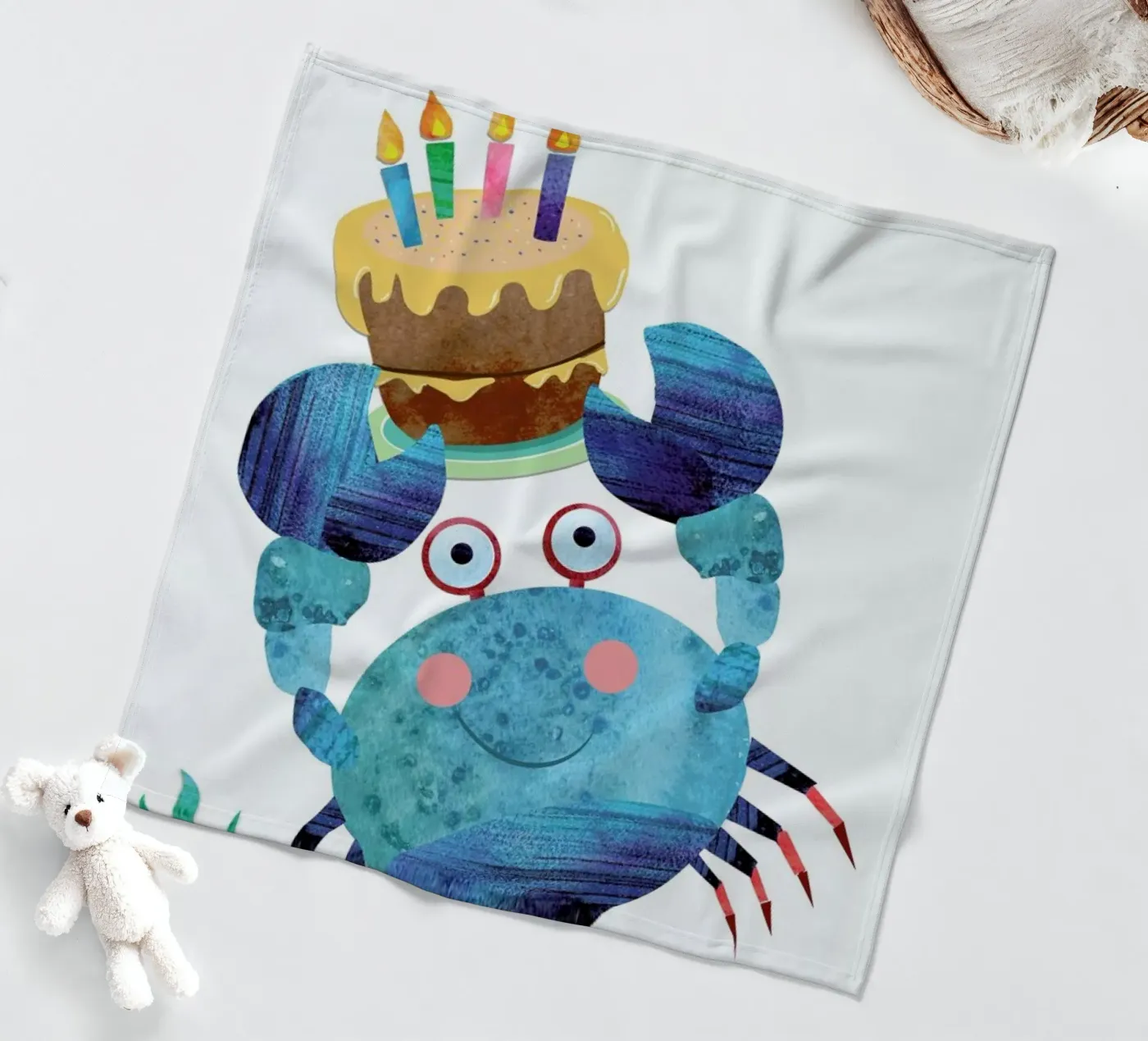 Crab fleecedeken van Rocket68