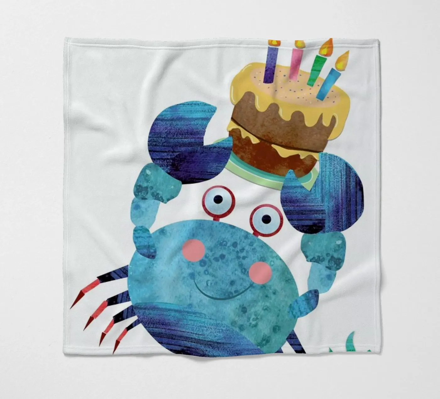 Crab fleecedeken van Rocket68