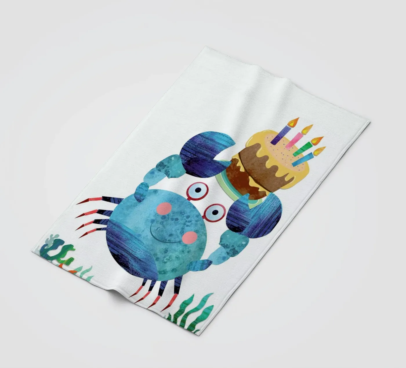 Crab fleecedeken van Rocket68