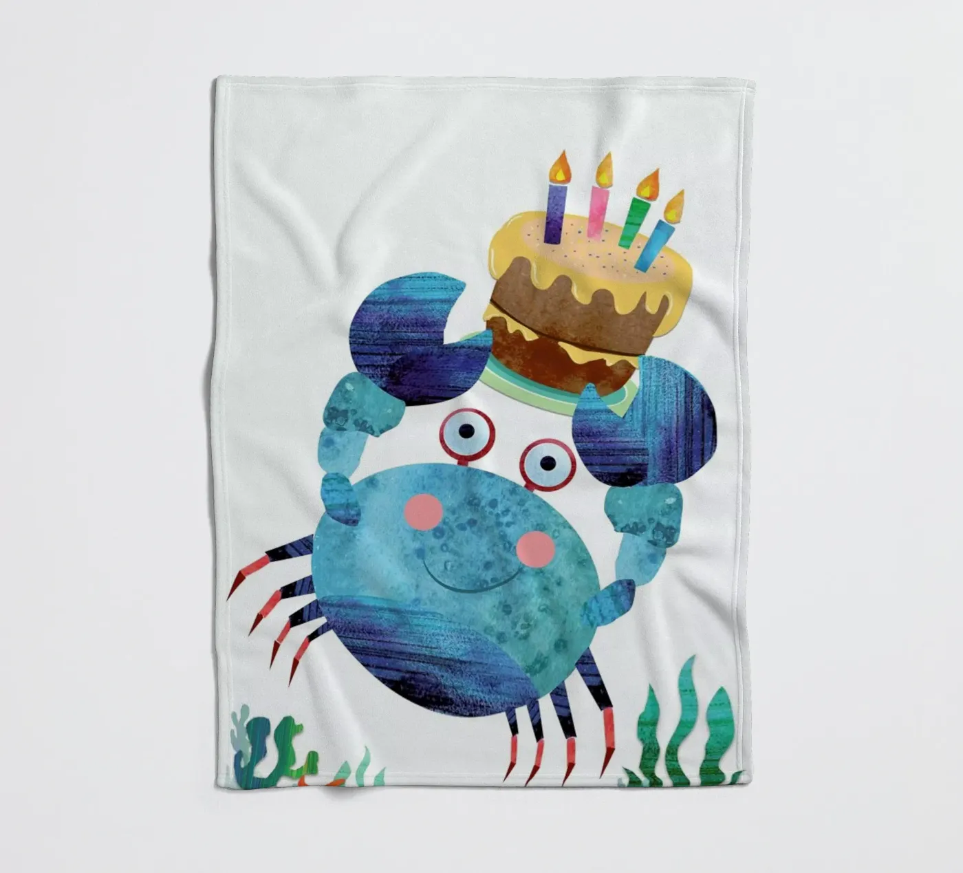 Crab fleecedeken van Rocket68