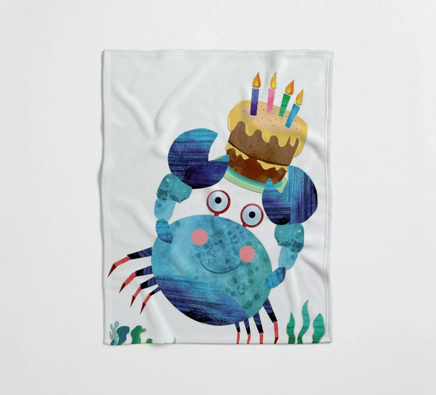 Crab fleecedeken van Rocket68