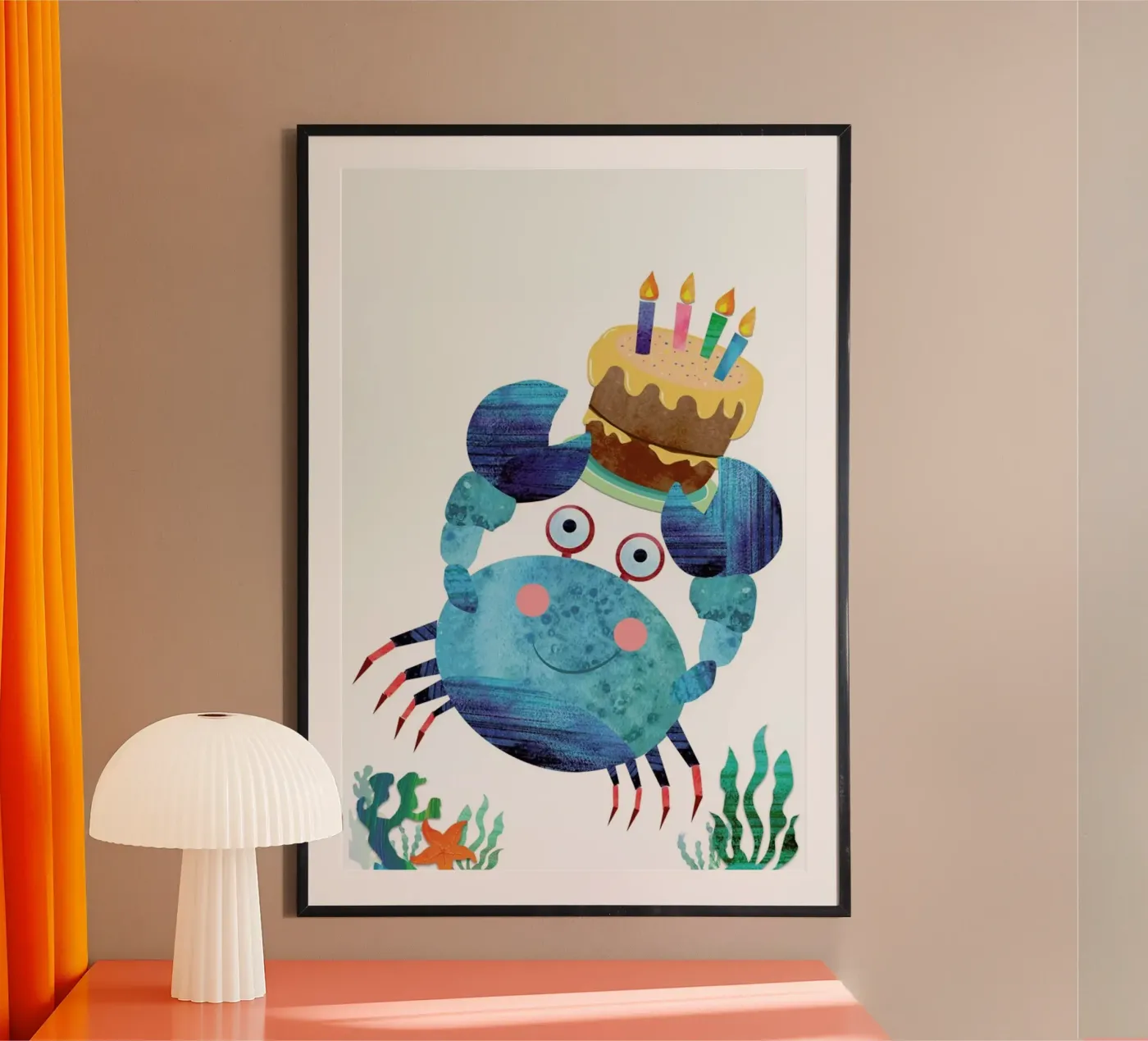 Crab poster van Rocket68