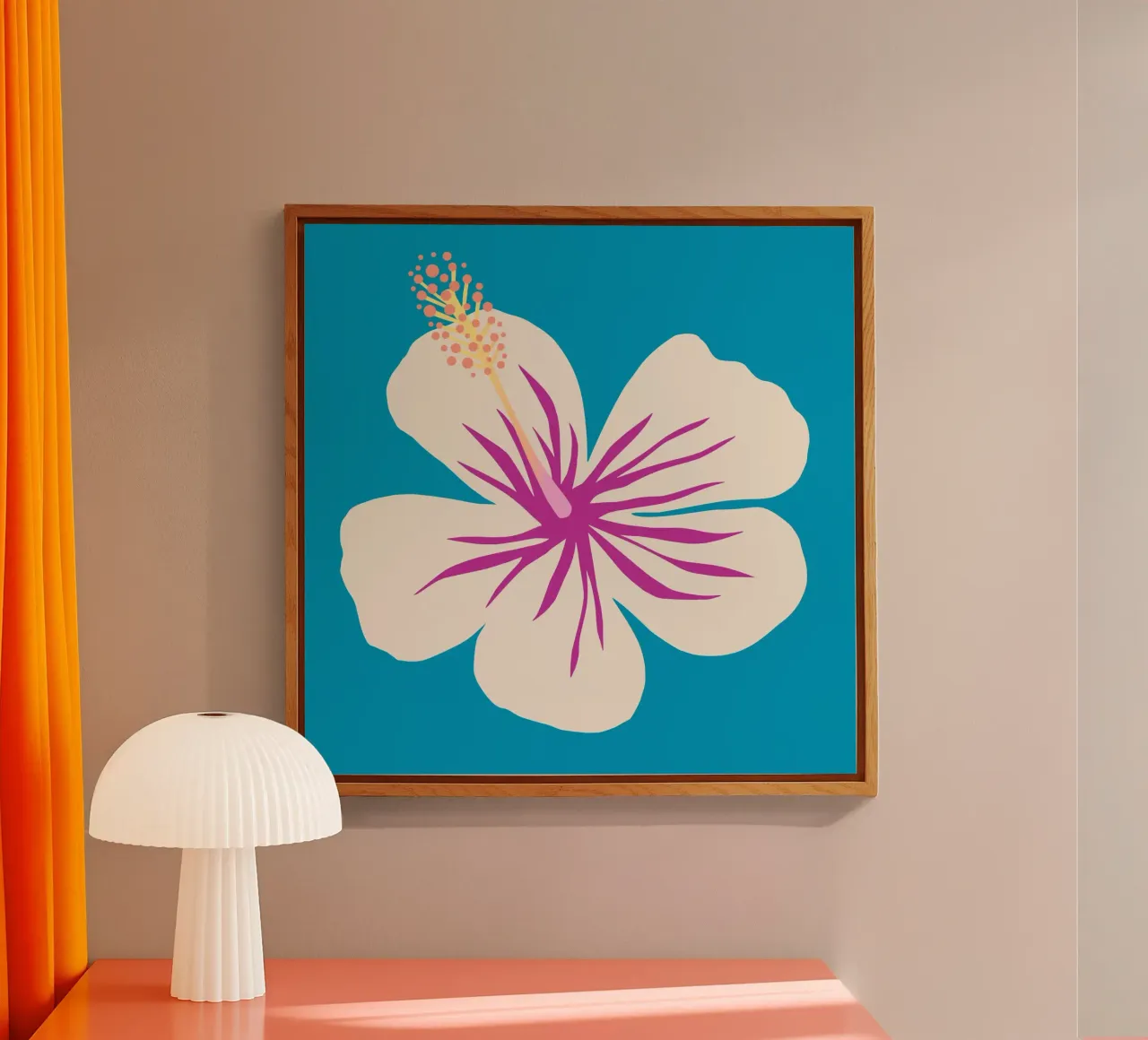 Hibiscus acrylic glass by All Colours