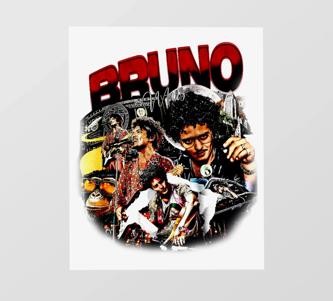 Bruno Mars Retro Style telo in pvc da Rigour Std