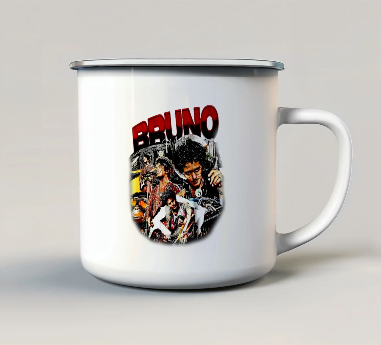 Bruno Mars Retro Style tazza in smalto da Rigour Std