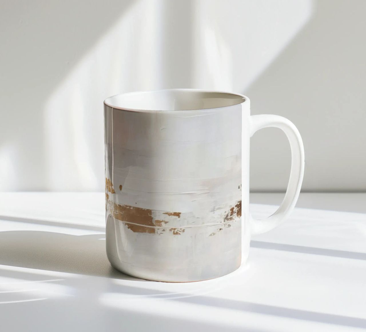ABSTRACT ART All'inizio tazza in ceramica da Melanie Viola