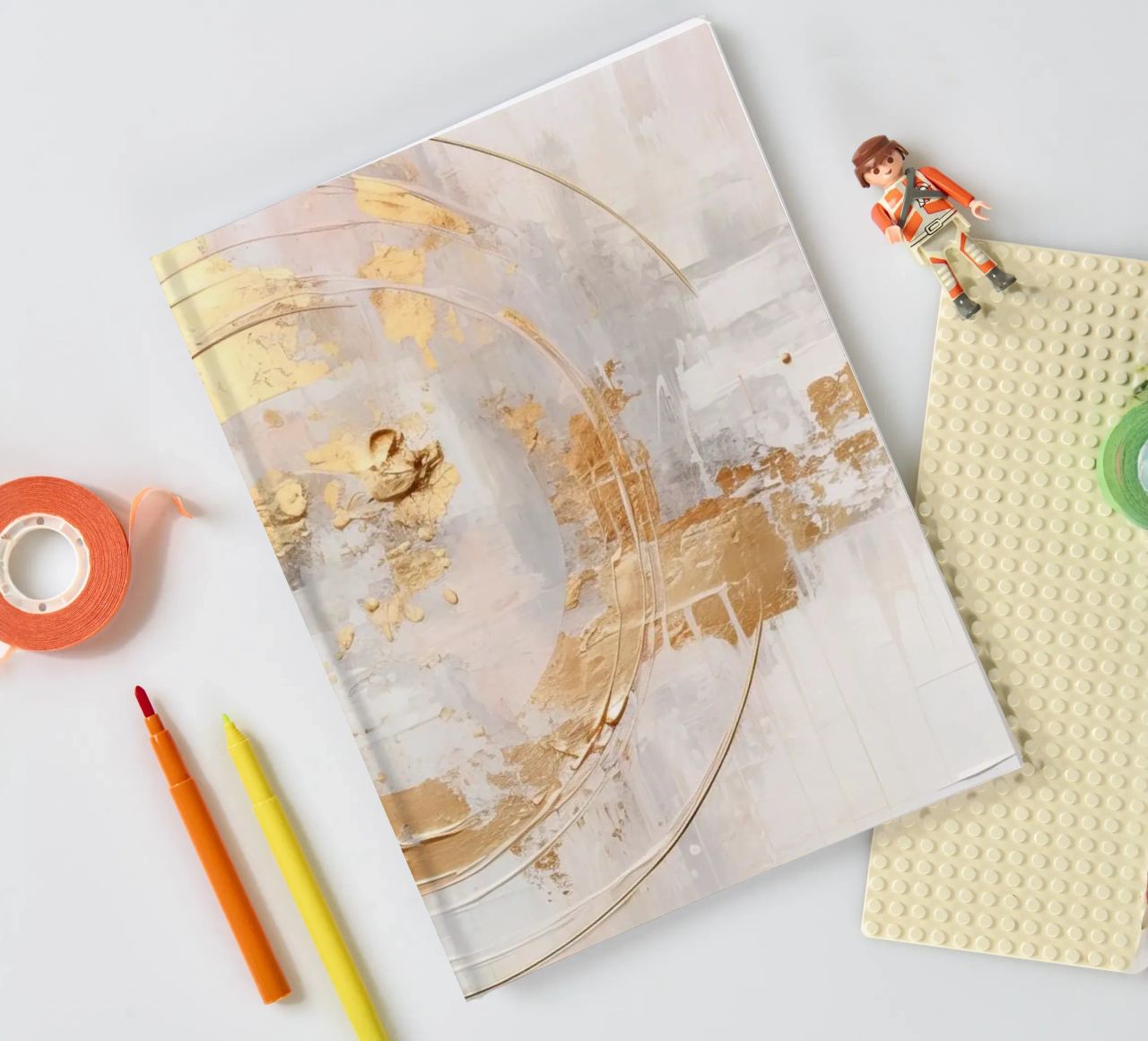 ABSTRACT ART In the beginning notebook by Melanie Viola