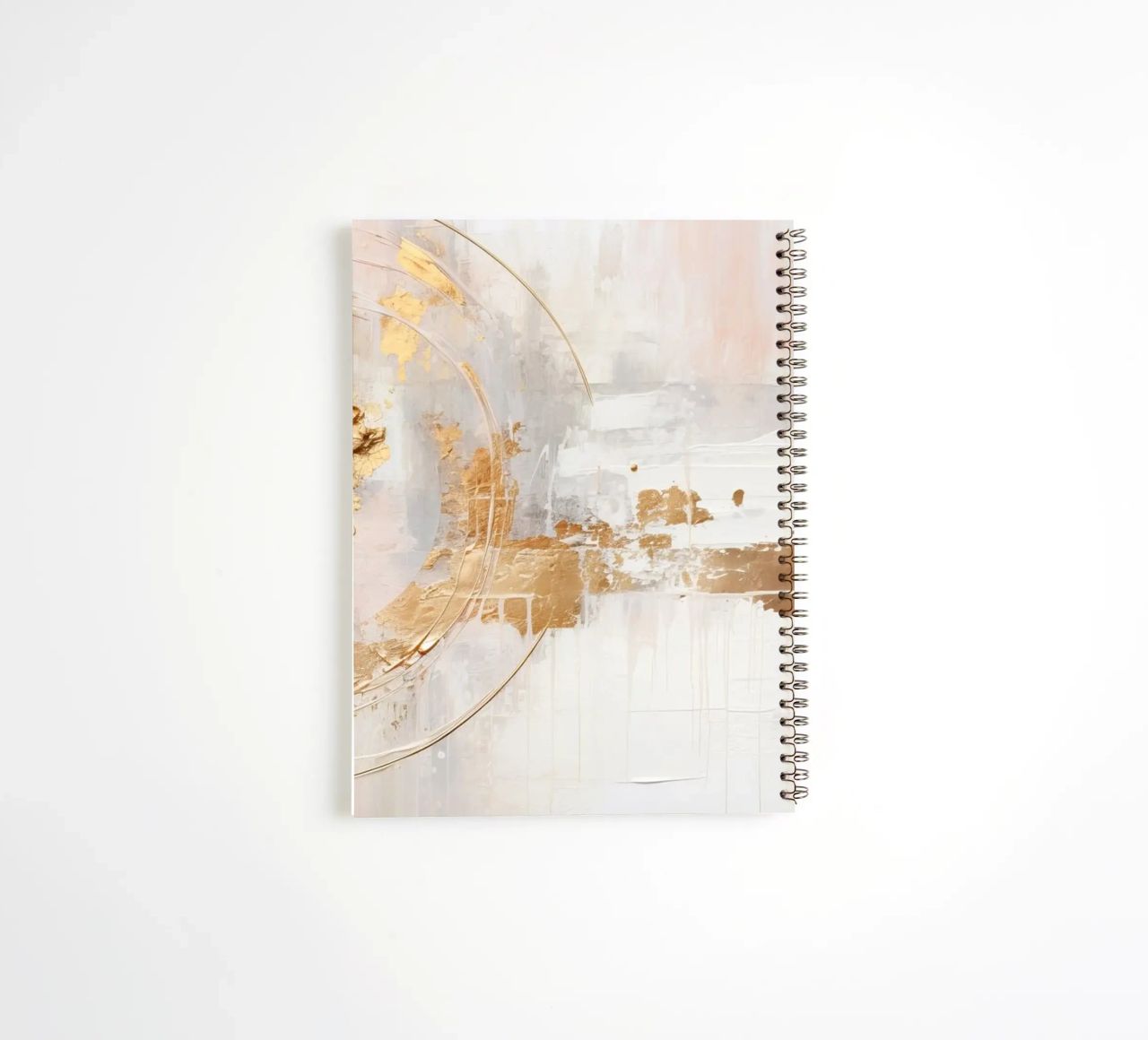 ABSTRACT ART In the beginning spiral notebook by Melanie Viola