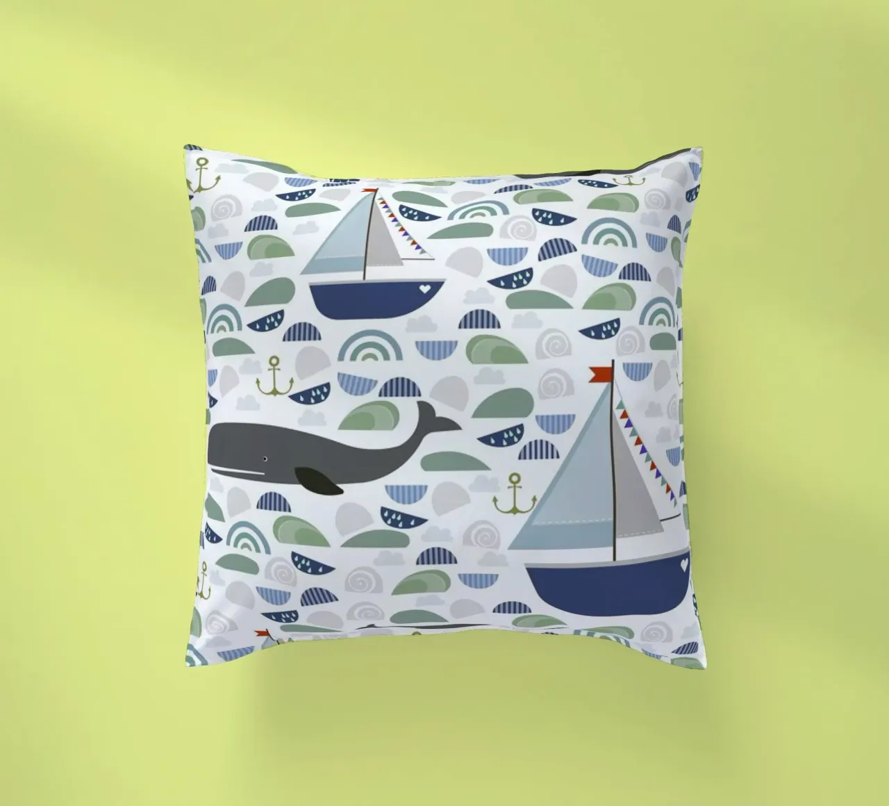 Whale cuscino da Sabrina Ziegenhorn