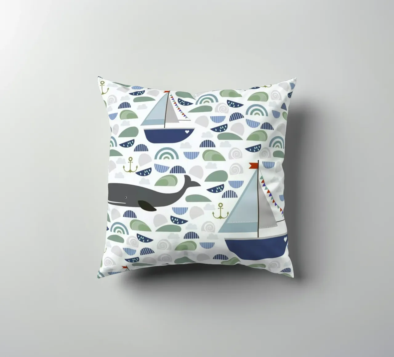 Whale cuscino da Sabrina Ziegenhorn