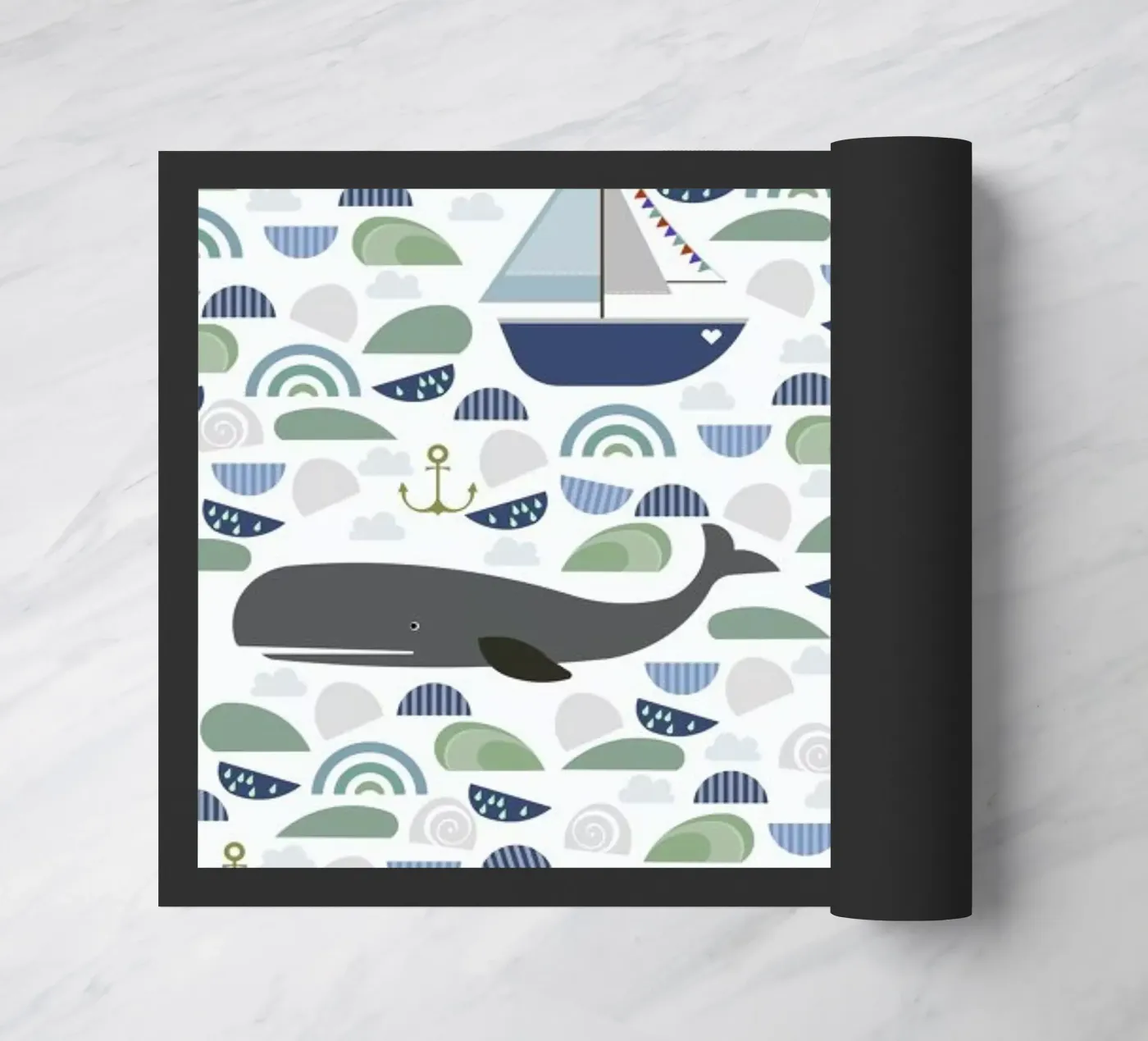 Whale deurmat van Sabrina Ziegenhorn