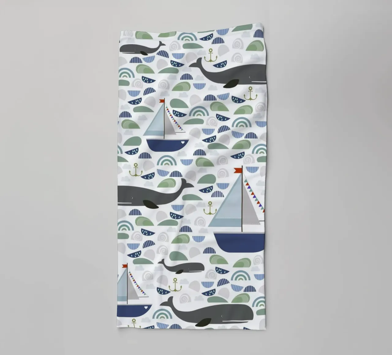 Whale asciugamano da bagno da Sabrina Ziegenhorn