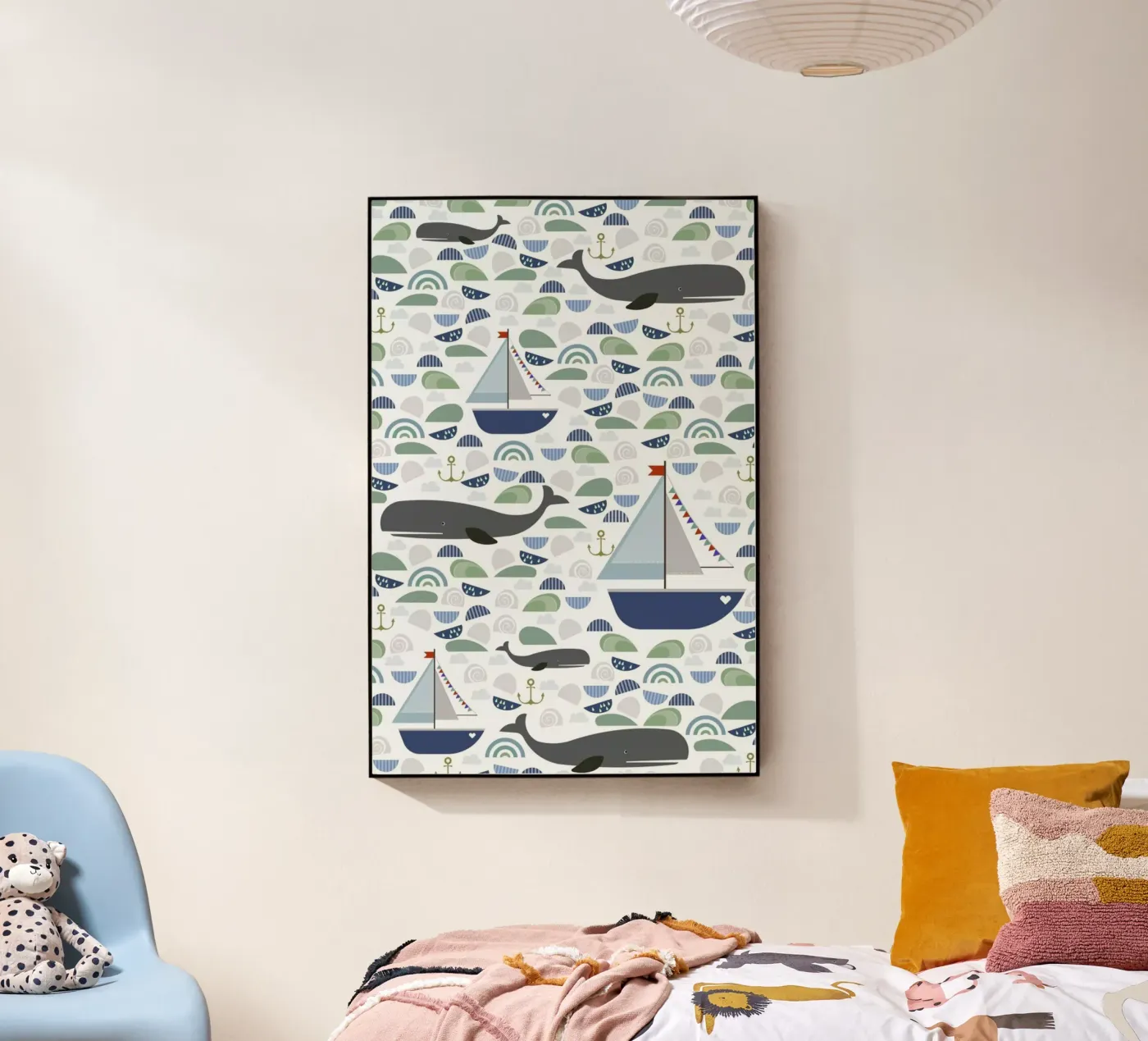 Whale Acryl-Glas von Sabrina Ziegenhorn