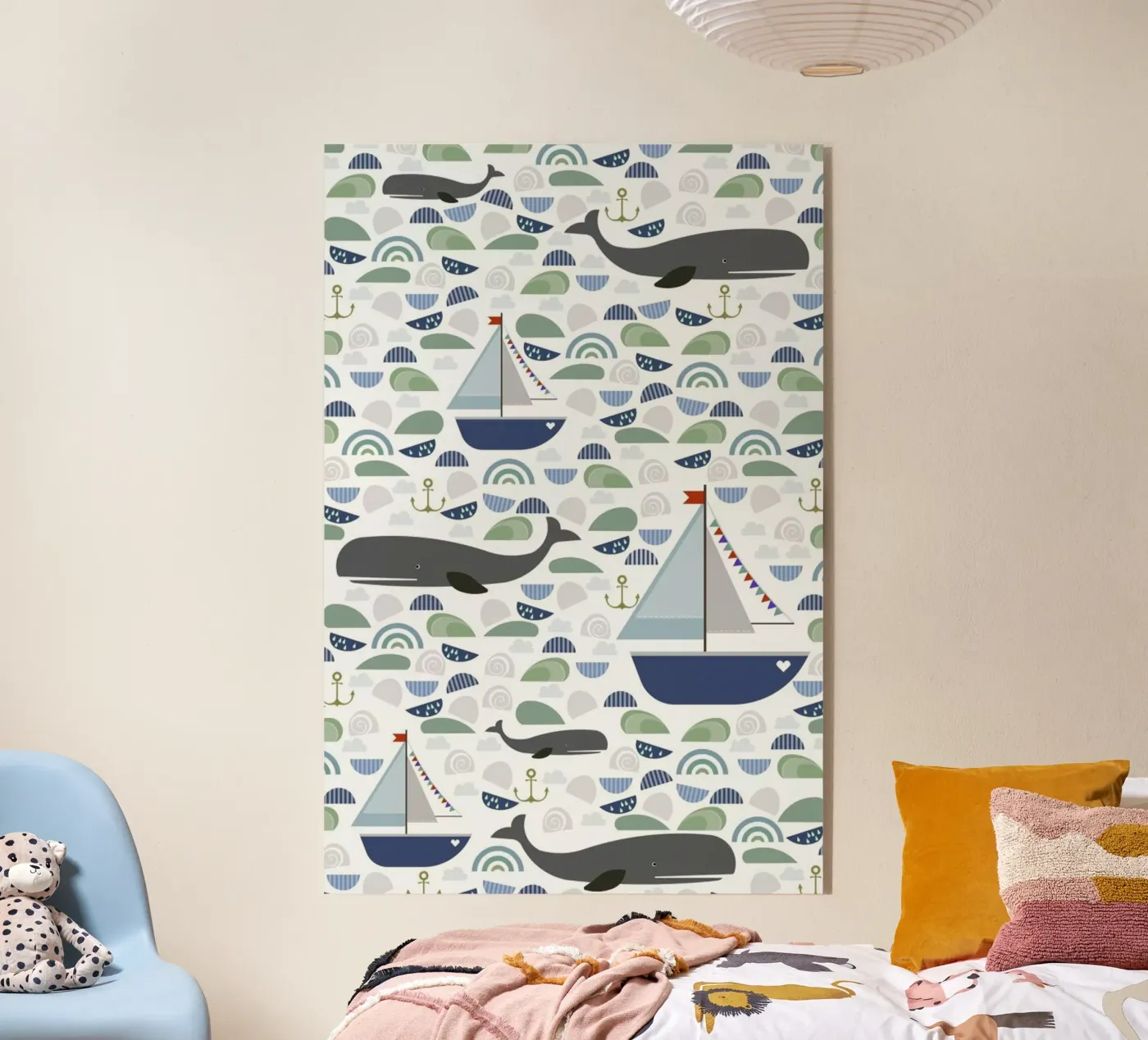 Whale Acryl-Glas von Sabrina Ziegenhorn