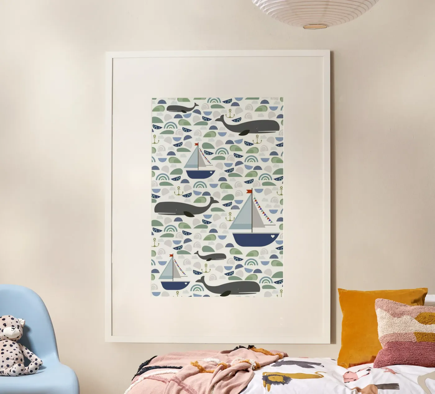 Whale poster by Sabrina Ziegenhorn
