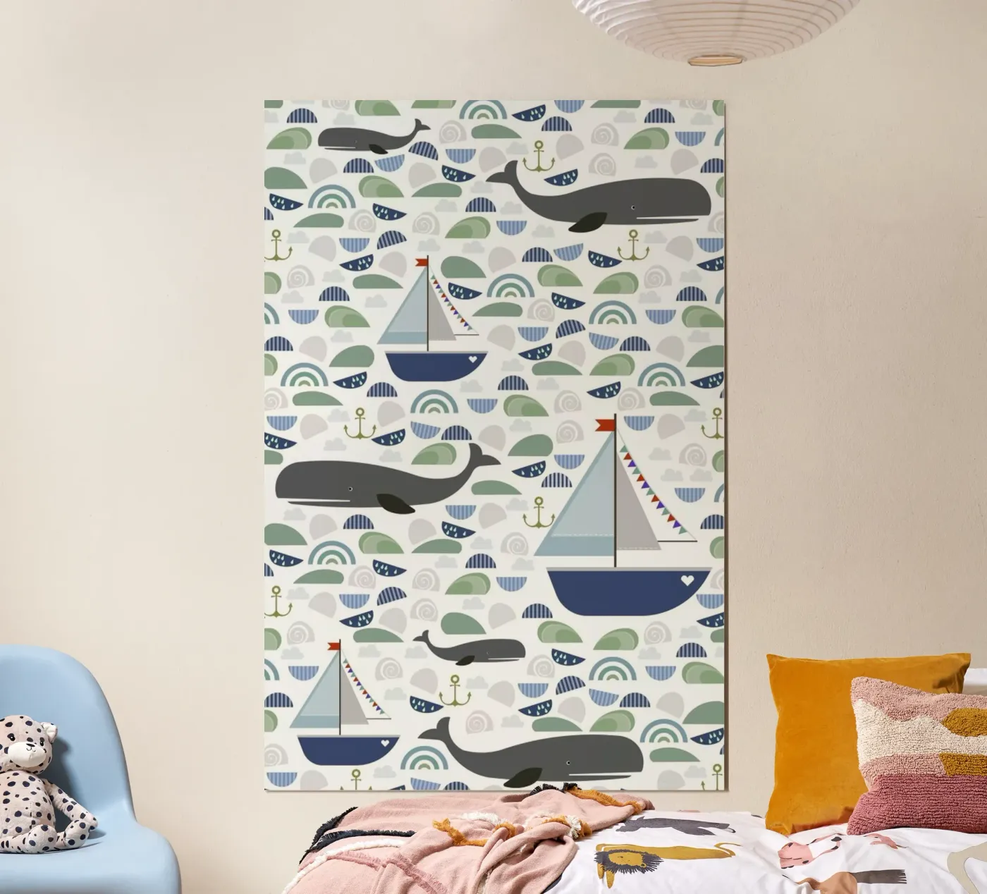 Whale poster by Sabrina Ziegenhorn