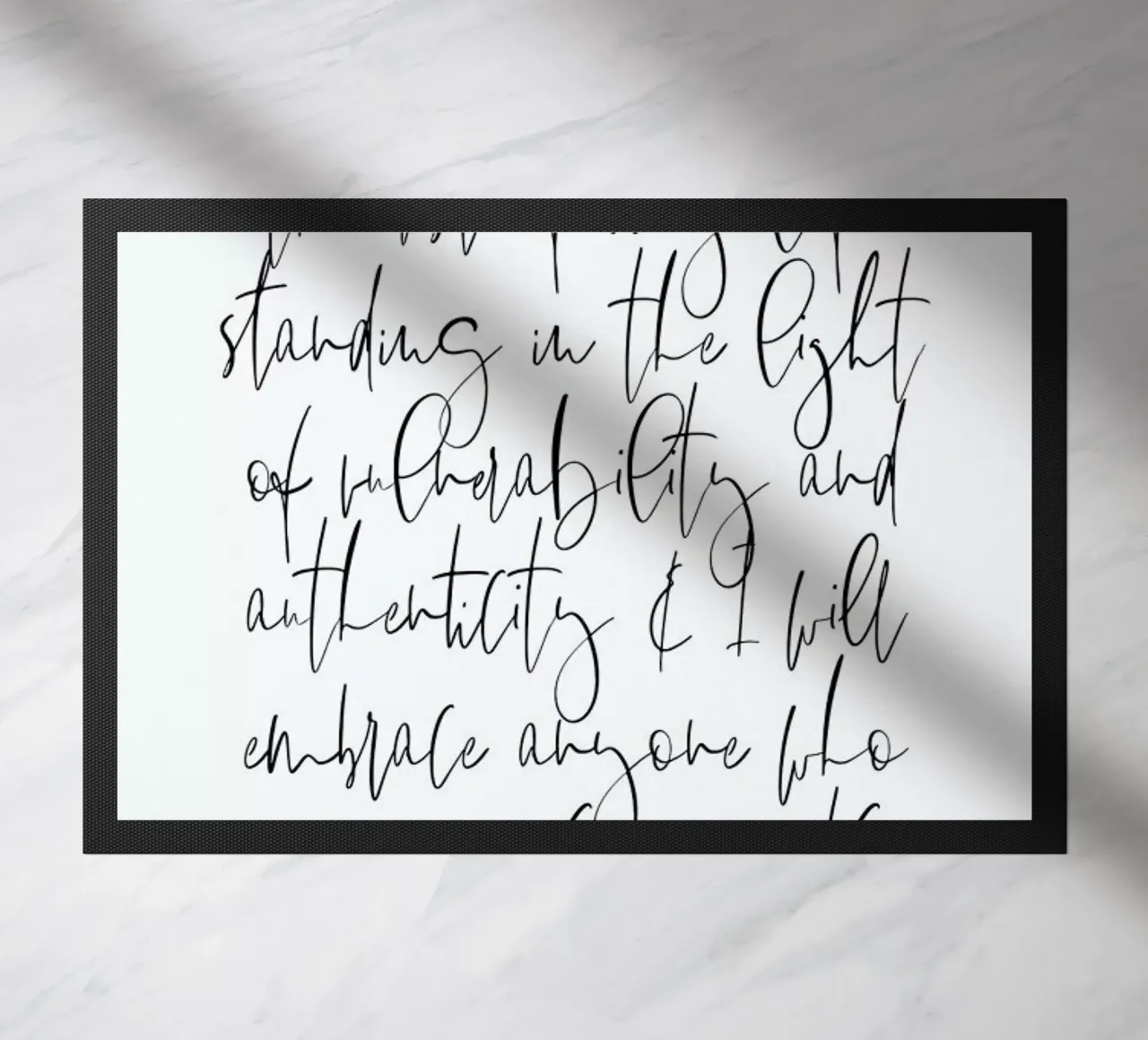 Authenticity doormat by Honeymoon Hotel