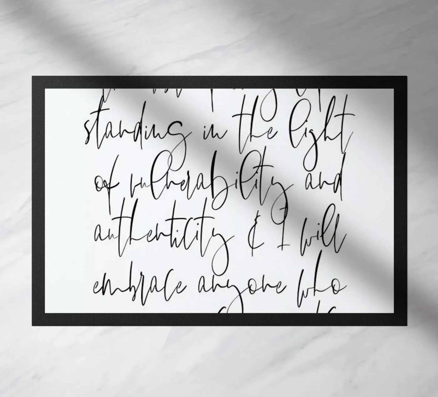 Authenticity doormat by Honeymoon Hotel