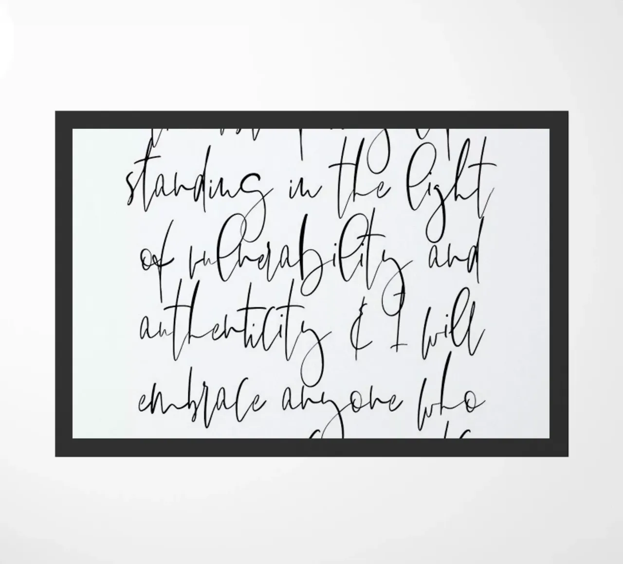 Authenticity doormat by Honeymoon Hotel