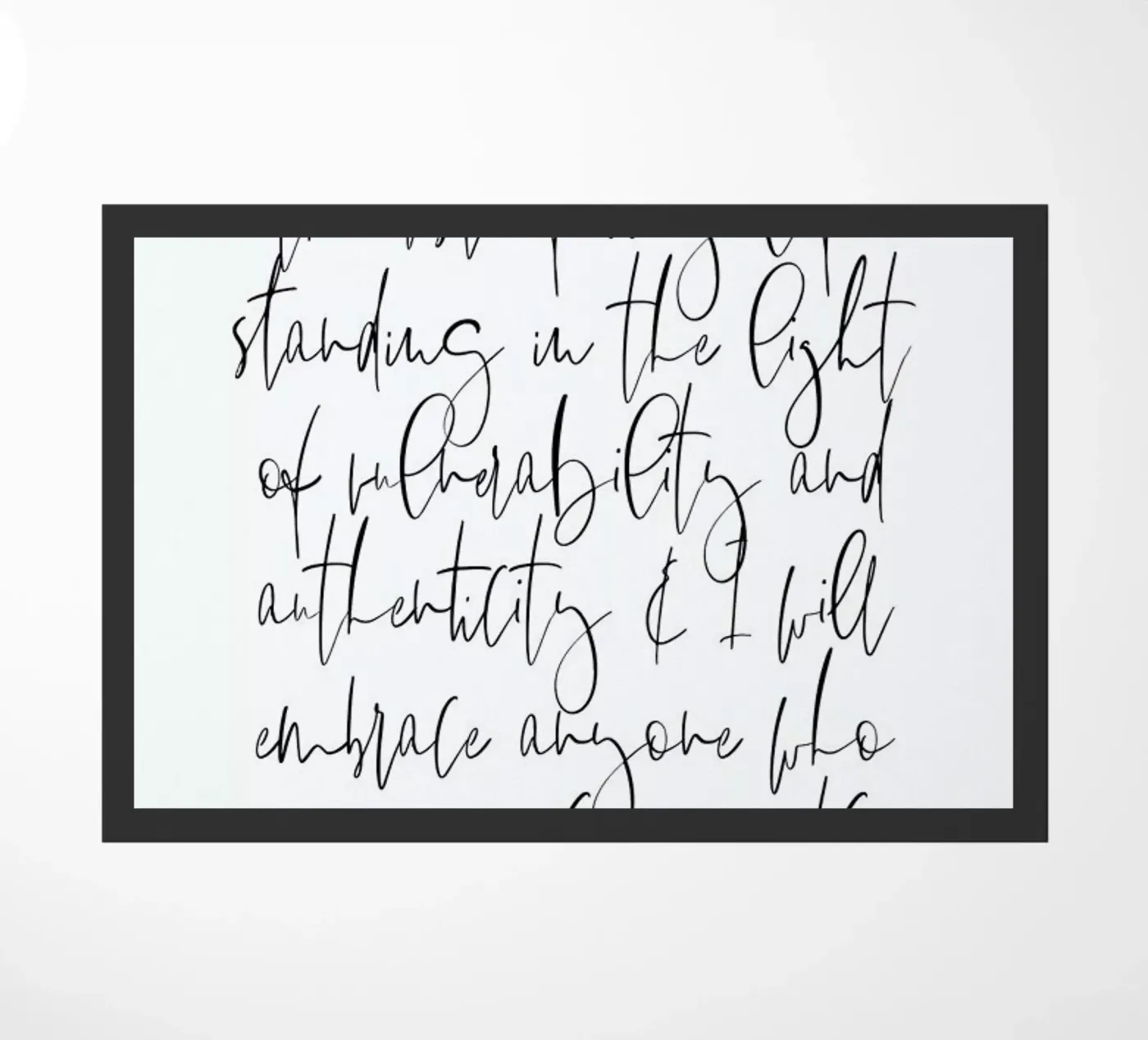 Authenticity doormat by Honeymoon Hotel