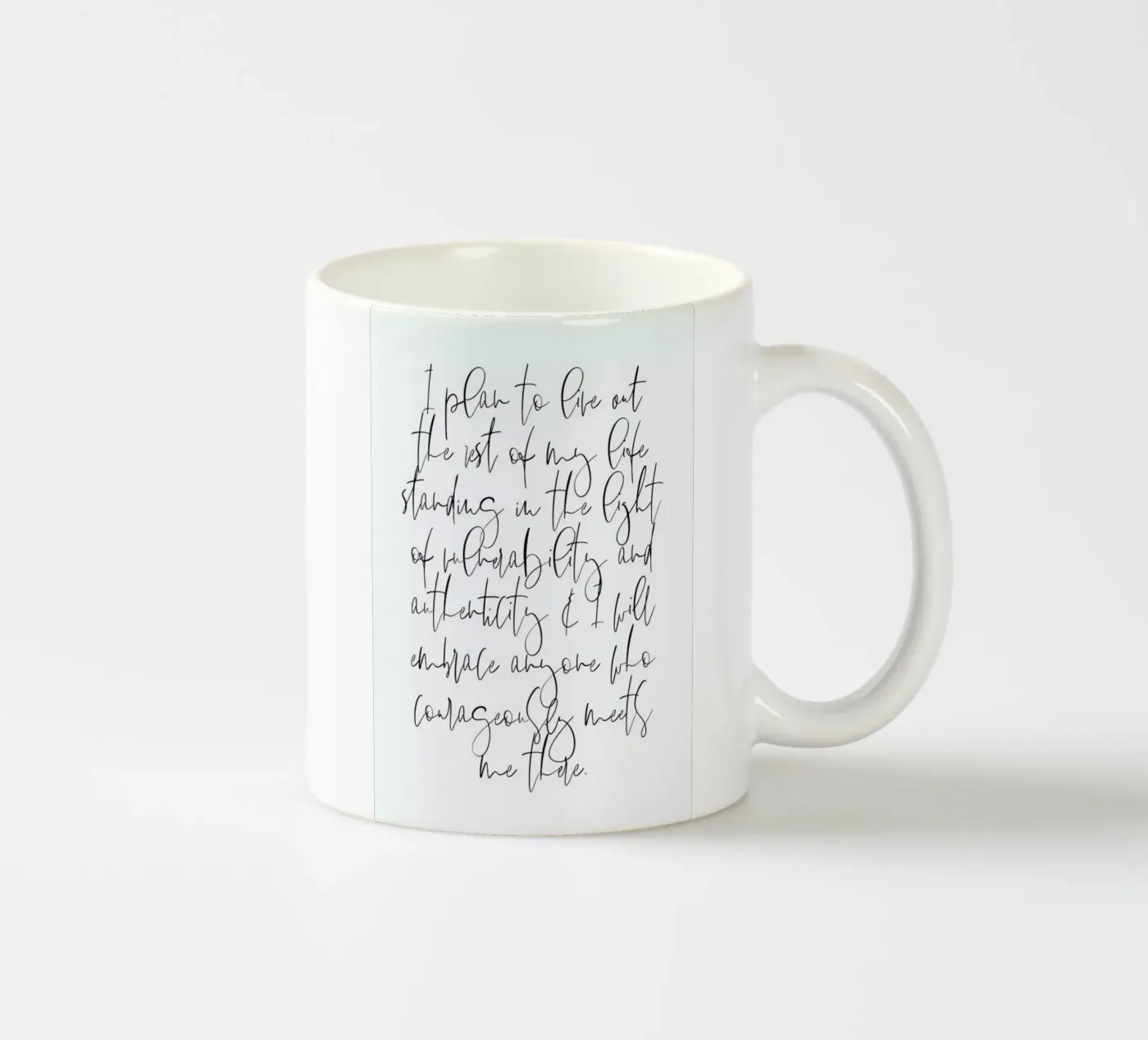 Authenticity ceramic mug by Honeymoon Hotel