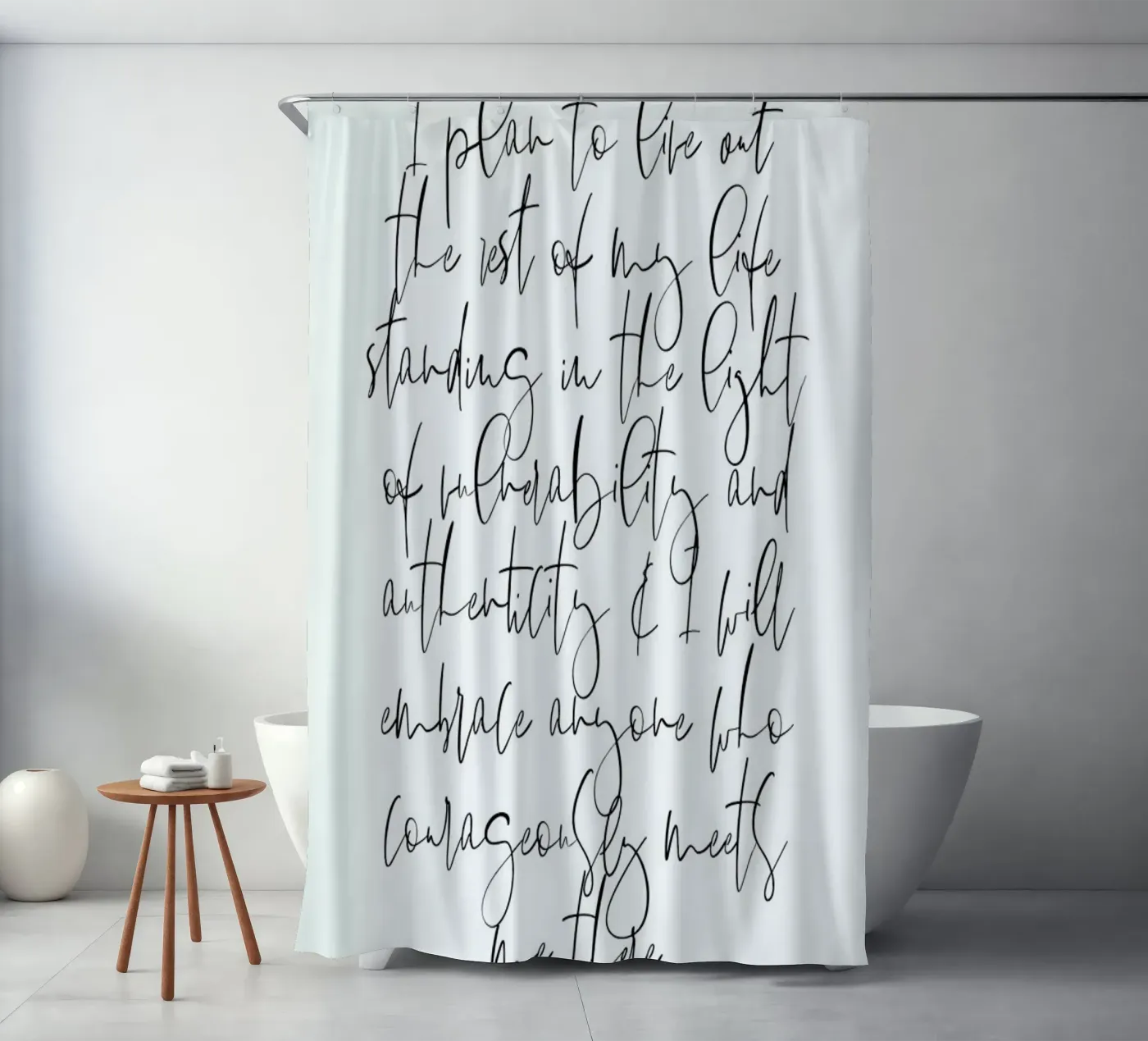 Authenticity douchegordijn van Honeymoon Hotel