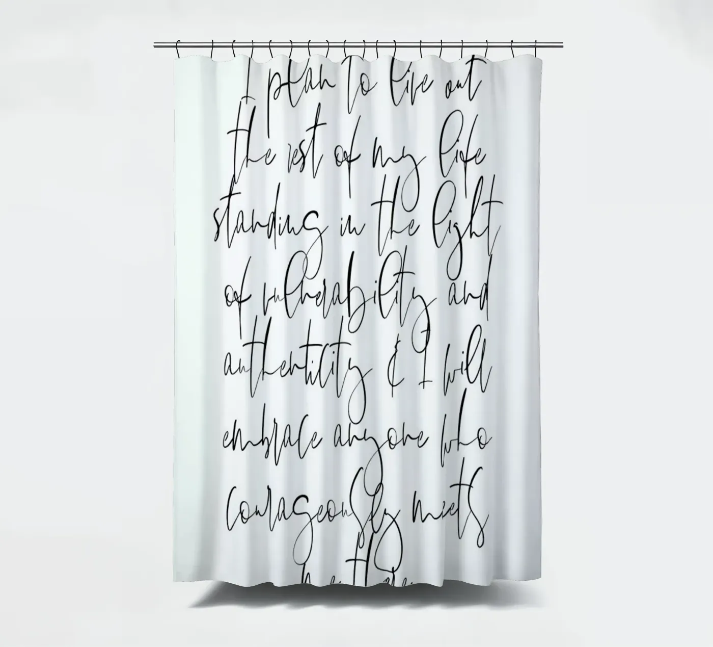 Authenticity douchegordijn van Honeymoon Hotel