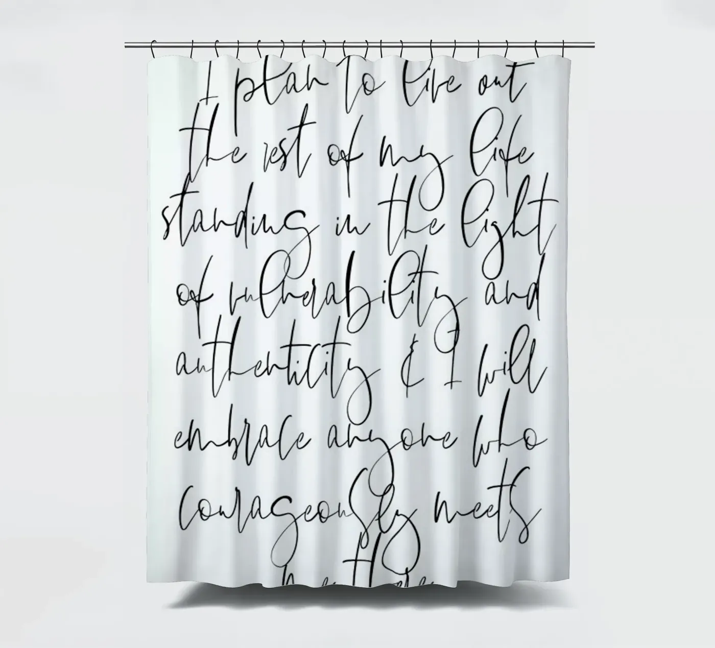 Authenticity douchegordijn van Honeymoon Hotel