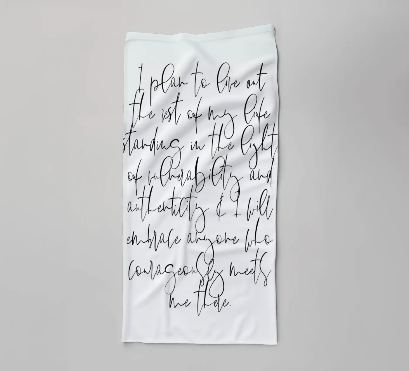 Authenticity towel by Honeymoon Hotel