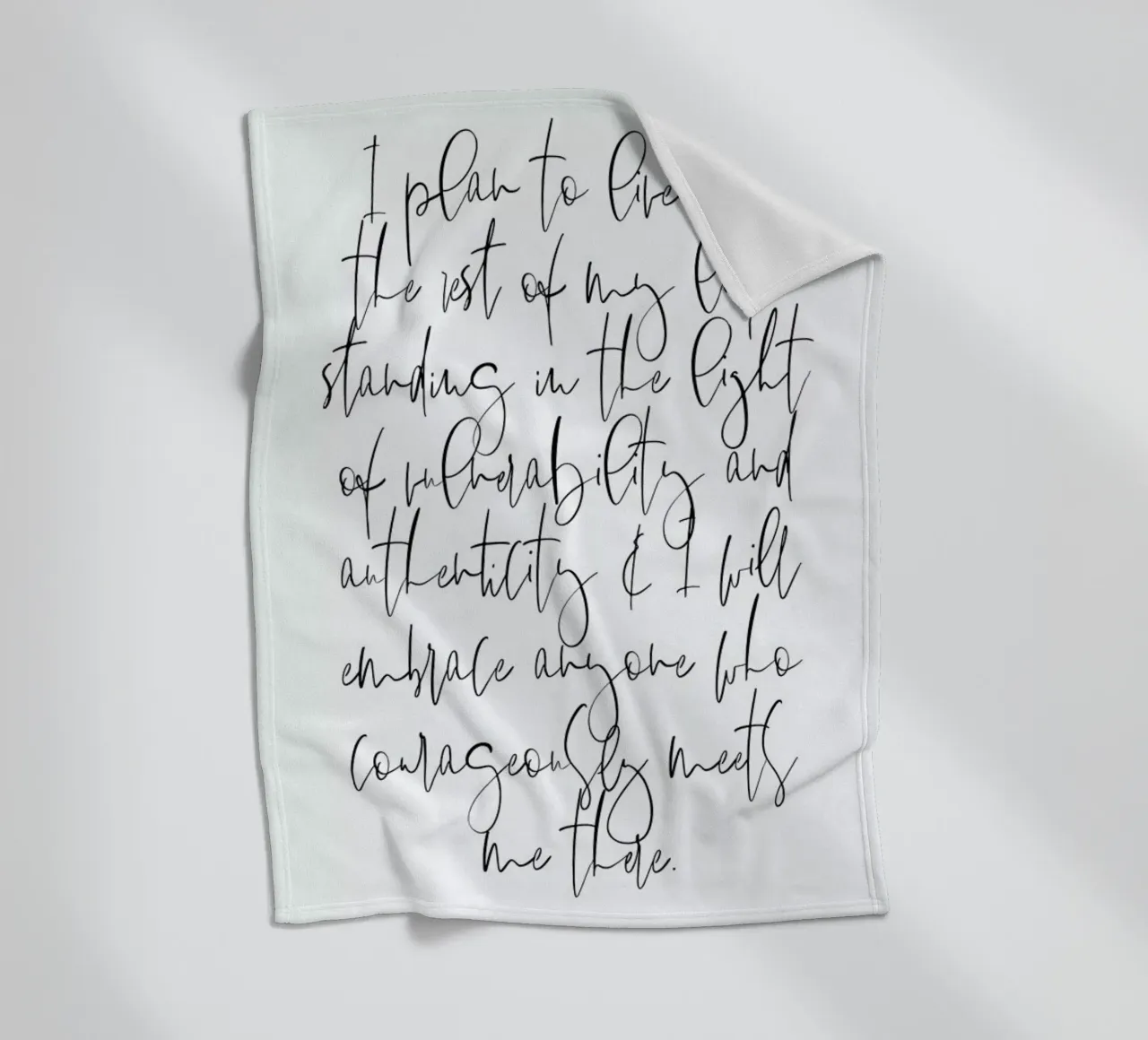 Authenticity fleece blanket by Honeymoon Hotel