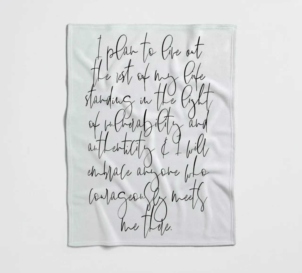 Authenticity fleece blanket by Honeymoon Hotel
