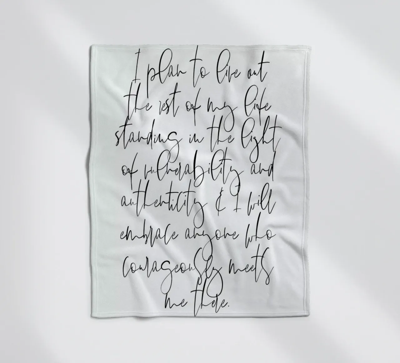 Authenticity fleece blanket by Honeymoon Hotel