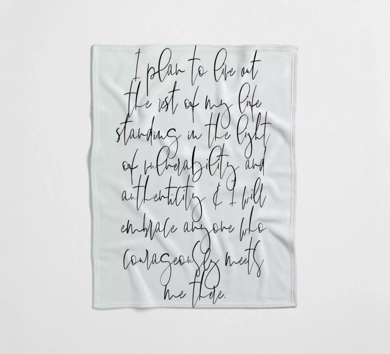 Authenticity fleece blanket by Honeymoon Hotel