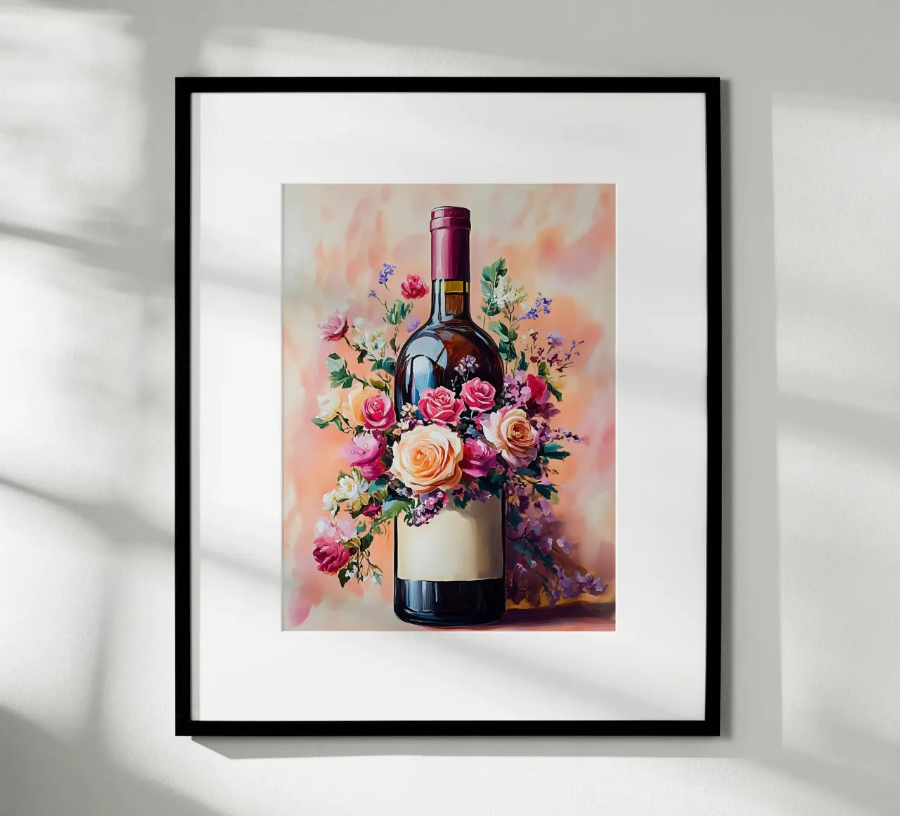 Bottiglia e fiori poster da Spice & Style
