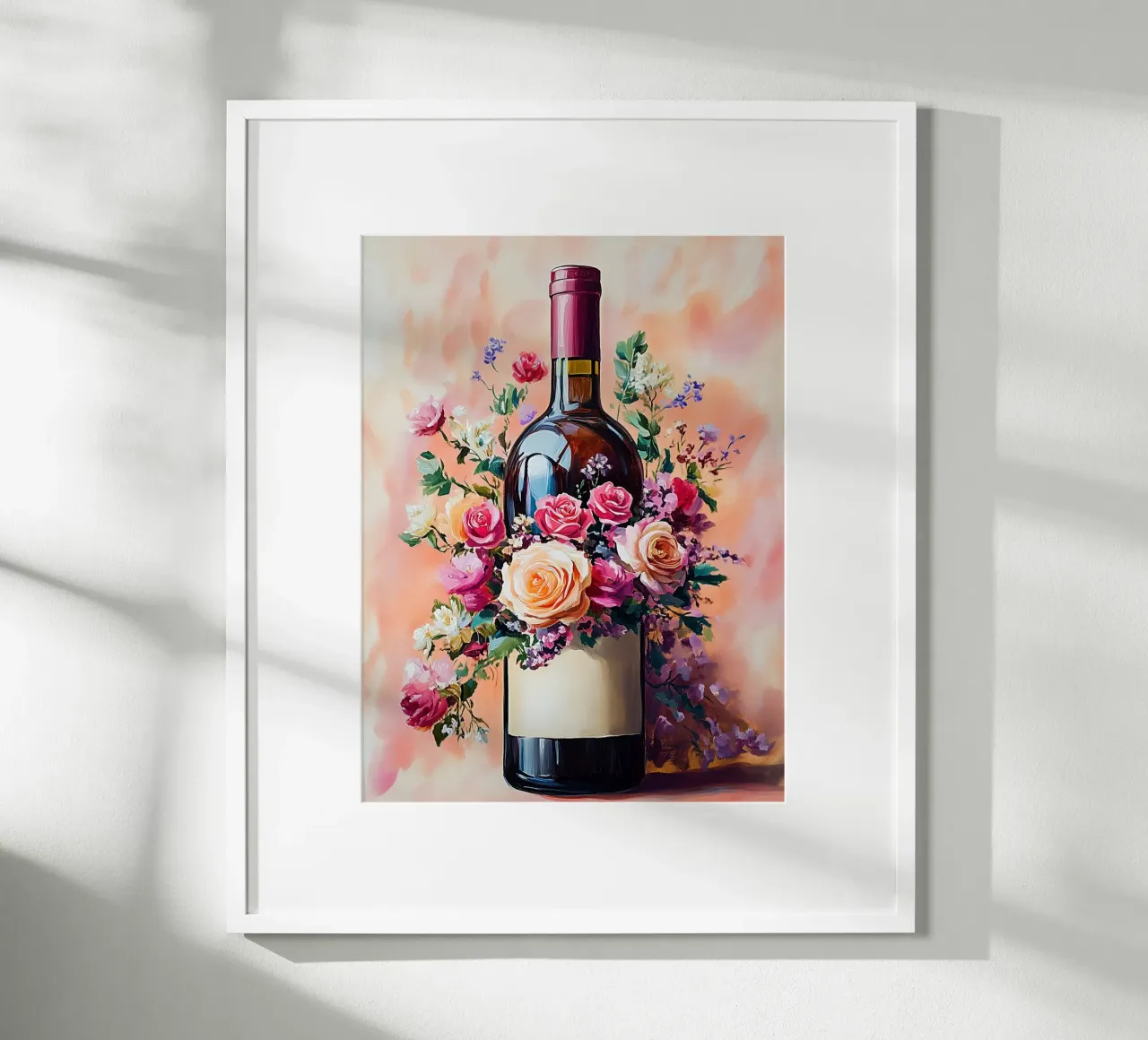 Bottiglia e fiori poster da Spice & Style