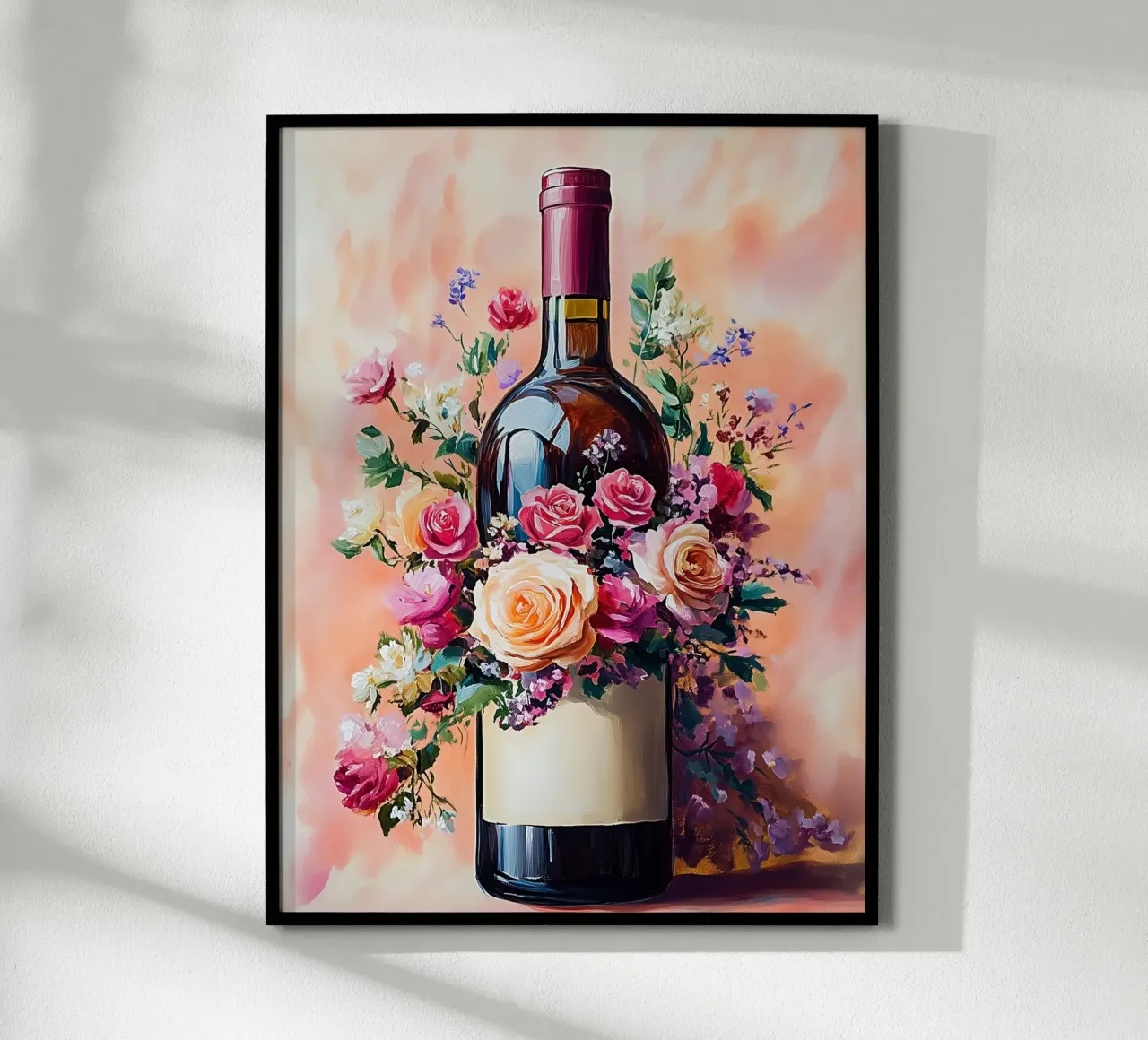 Bottiglia e fiori poster da Spice & Style
