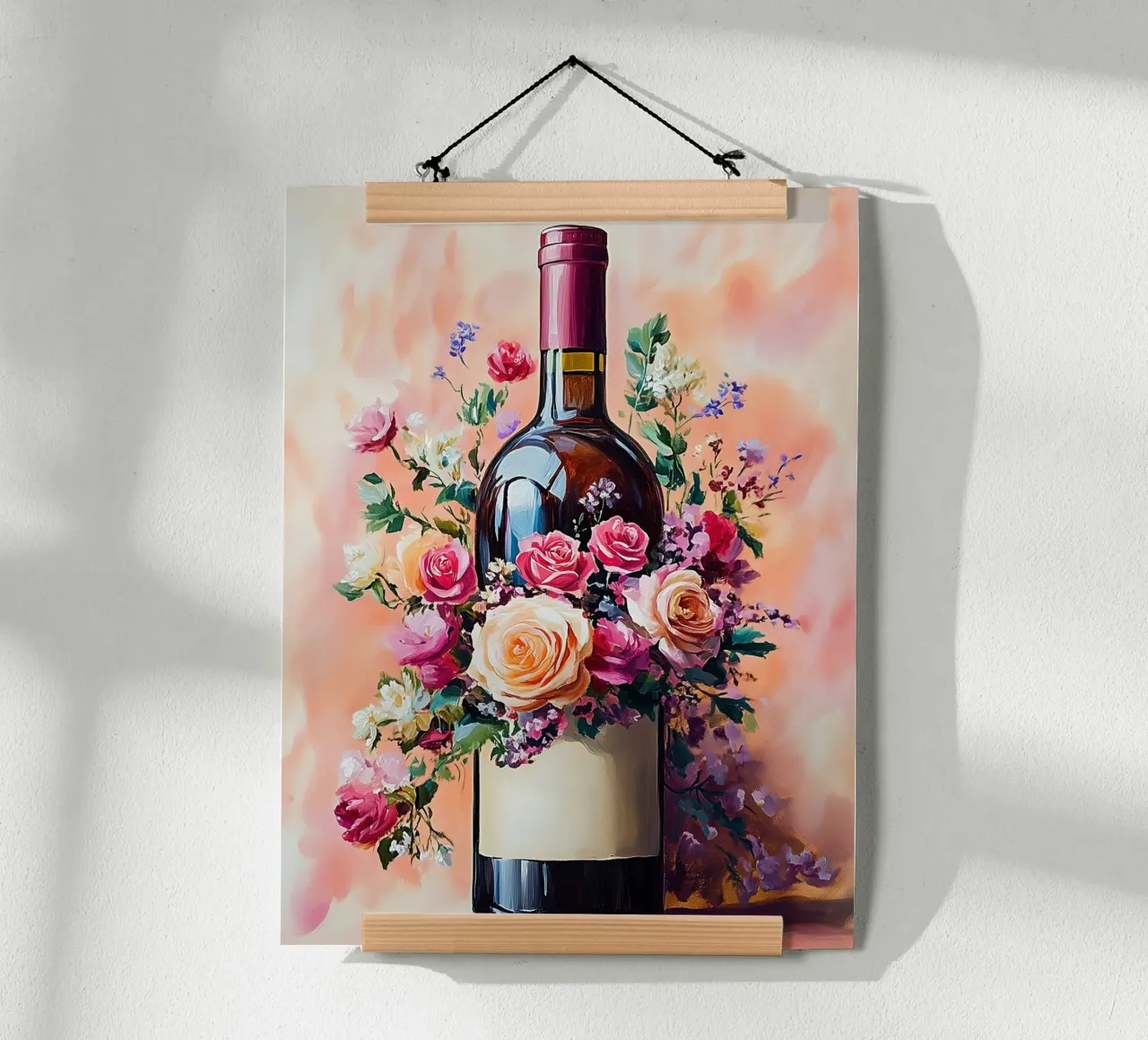 Bottiglia e fiori poster da Spice & Style