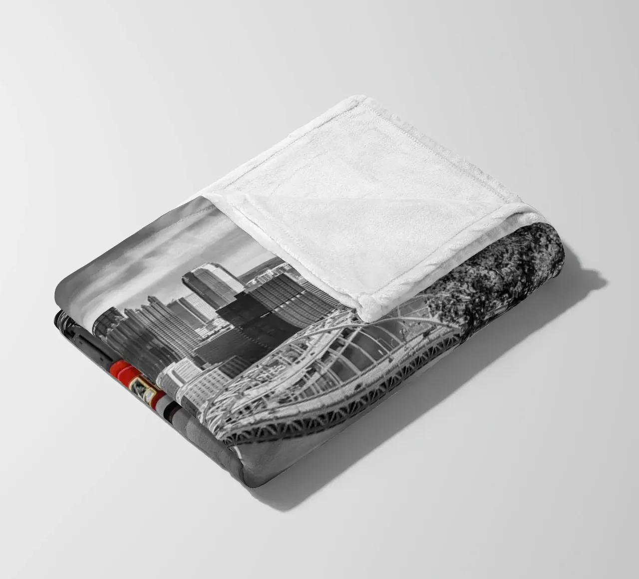 Imposante Pittsburgh Skyline con Duquesne Incline | colorkey coperta in pile da Melanie Viola