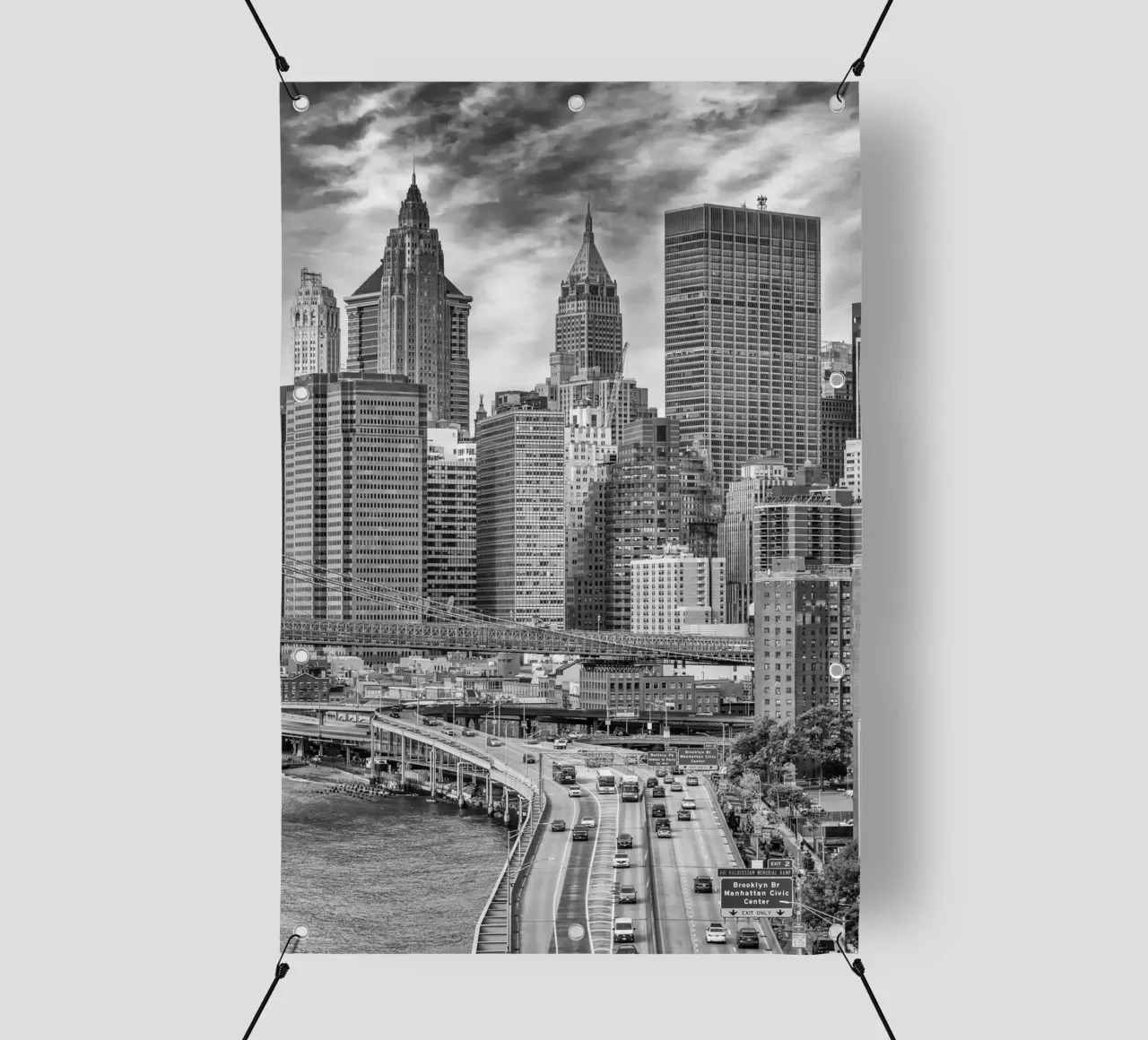 NYC Architecture | Monochrome lonas publicitarias de Melanie Viola