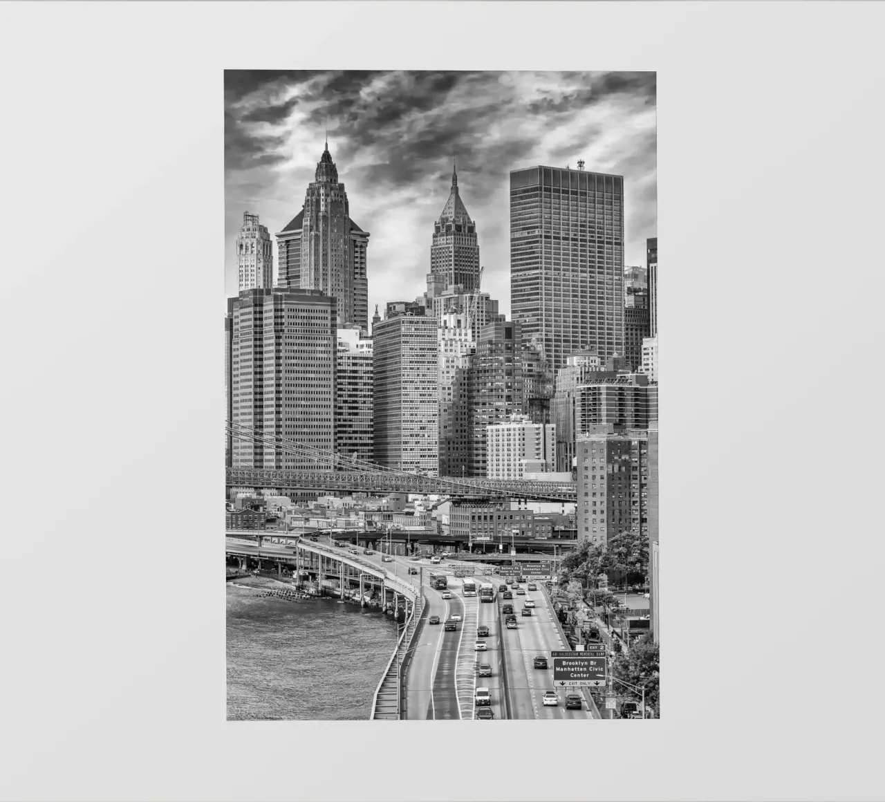 NYC Architecture | Monochrome lonas publicitarias de Melanie Viola