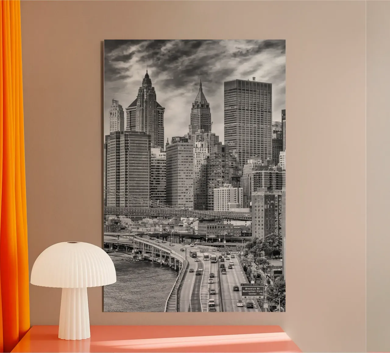 NYC Architecture | Monochrome placa de forex de Melanie Viola